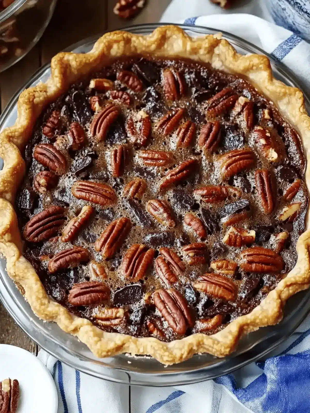 Decadent Chocolate Pecan Pie with Molasses for Sweet Moments 2 Chocolate Pecan Pie with Molasses