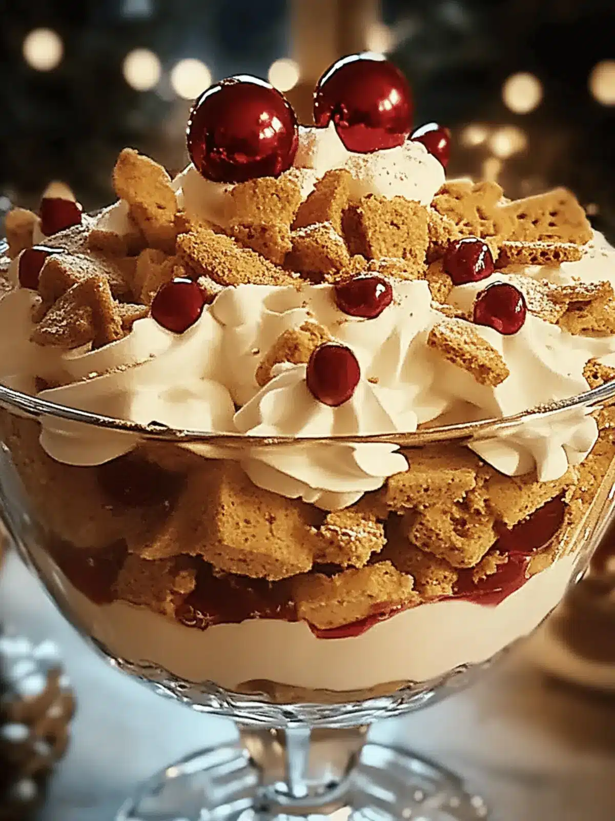Festive Gingerbread Trifle