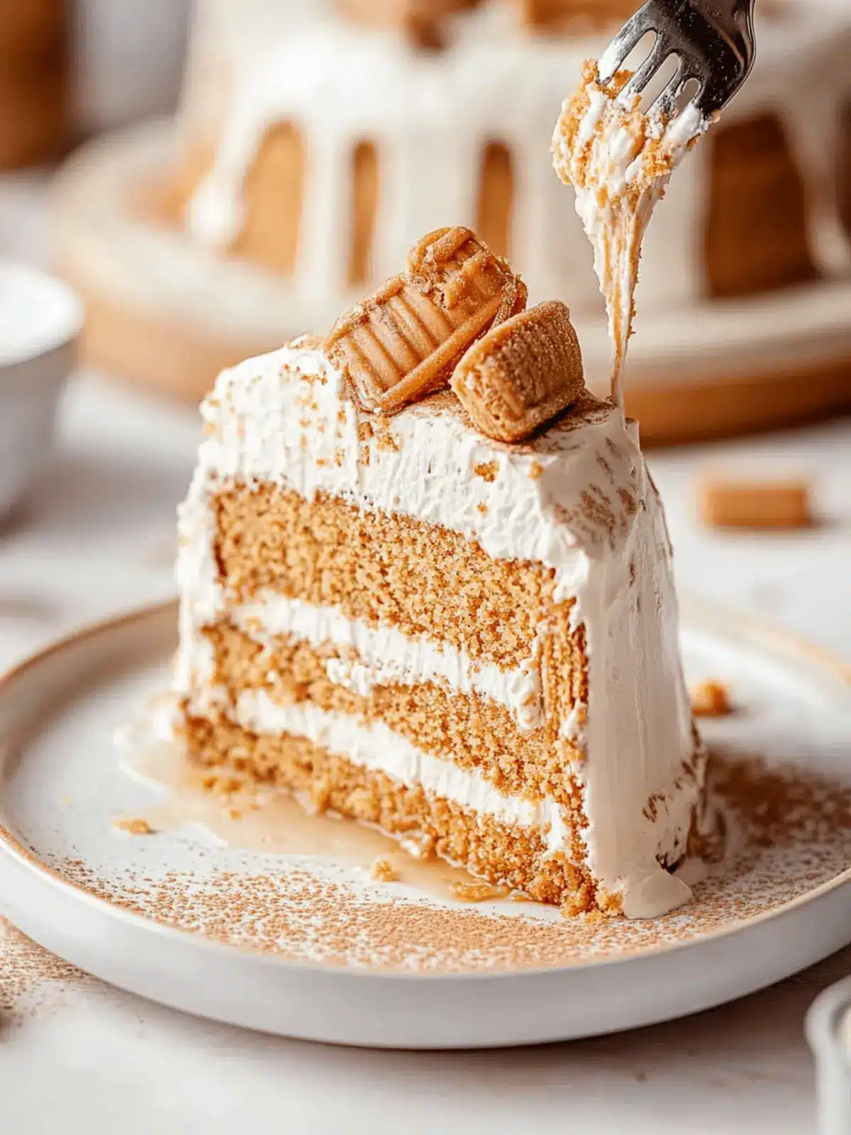 Vegan Biscoff Cookie Butter Cake