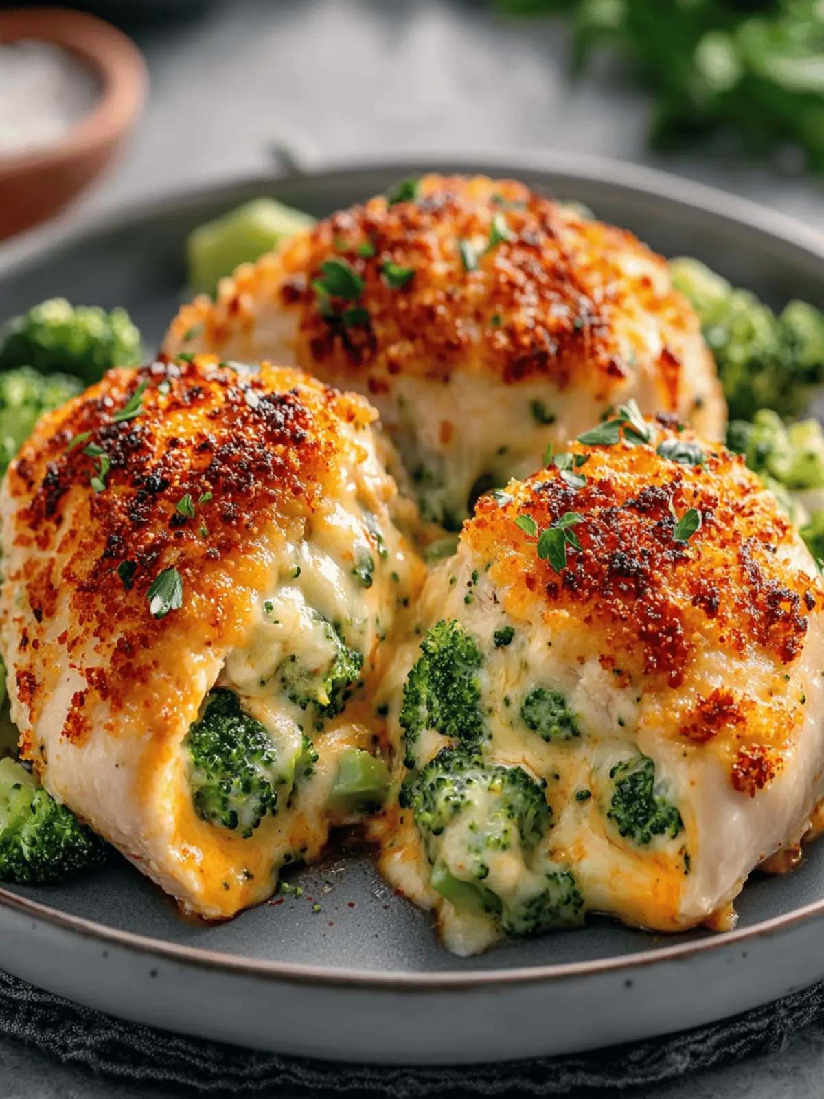 Broccoli Cheese Stuffed Chicken