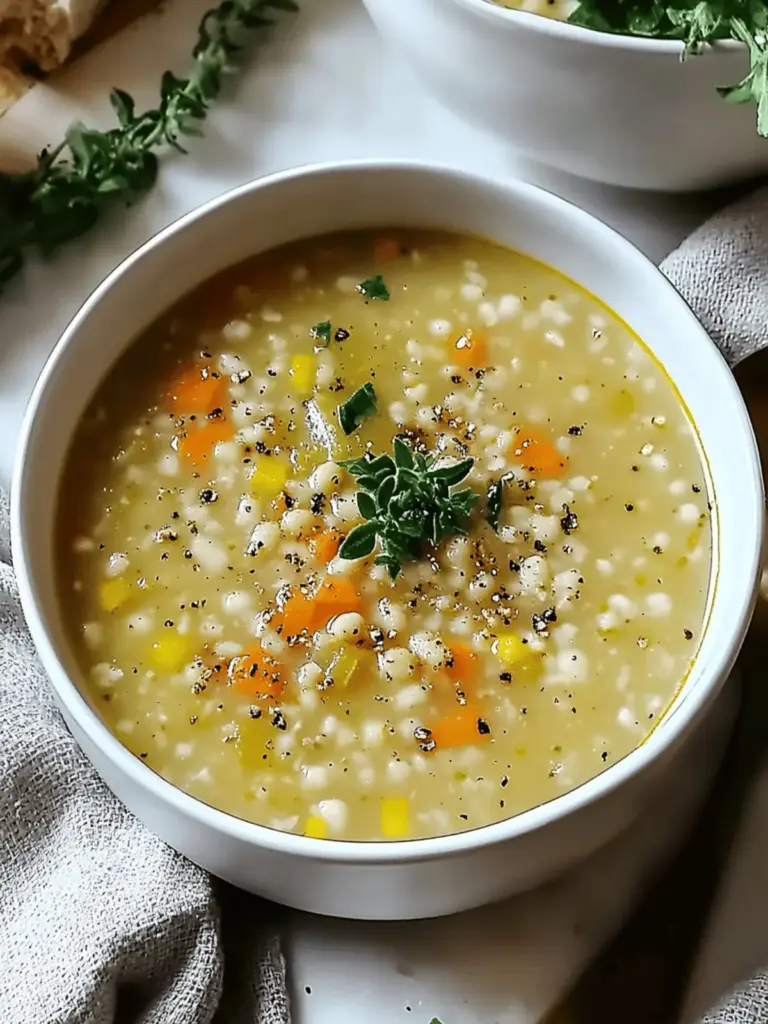Healing Garlic Soup for Colds
