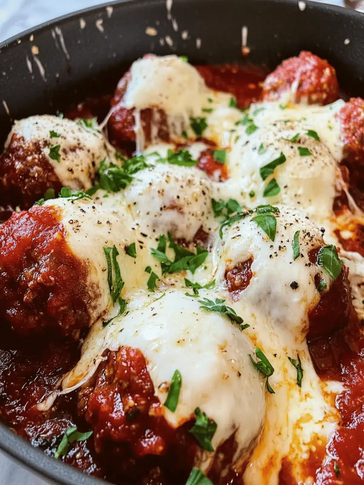 Smoked Meatballs with Burrata Cheese