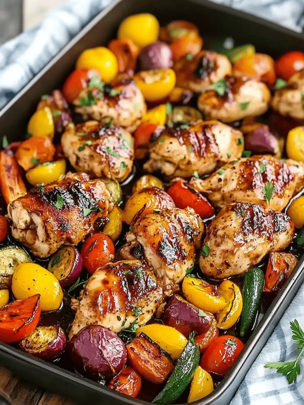 Balsamic Glazed Chicken and Veggies