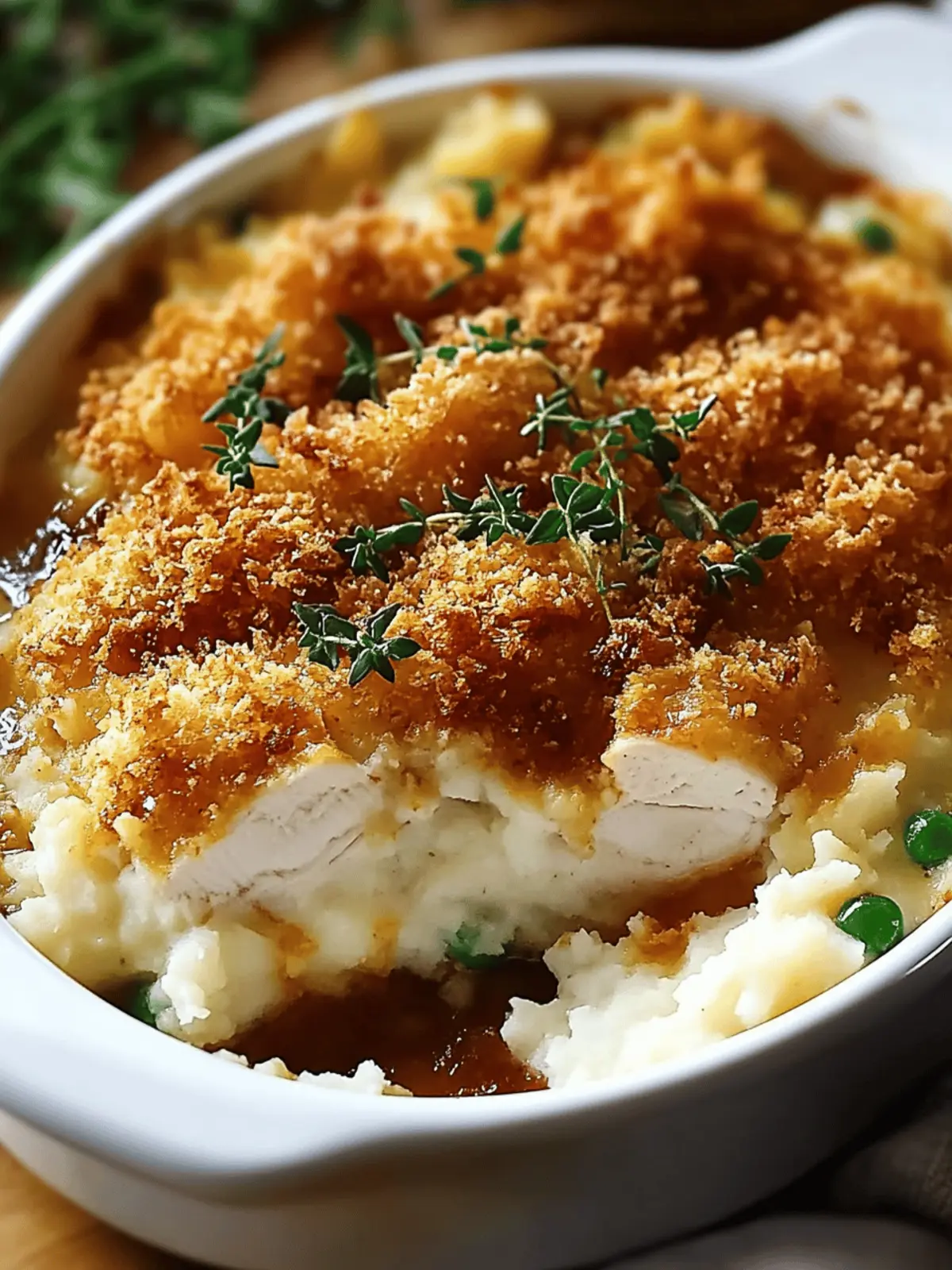 Crispy Chicken & Mashed Potato Casserole