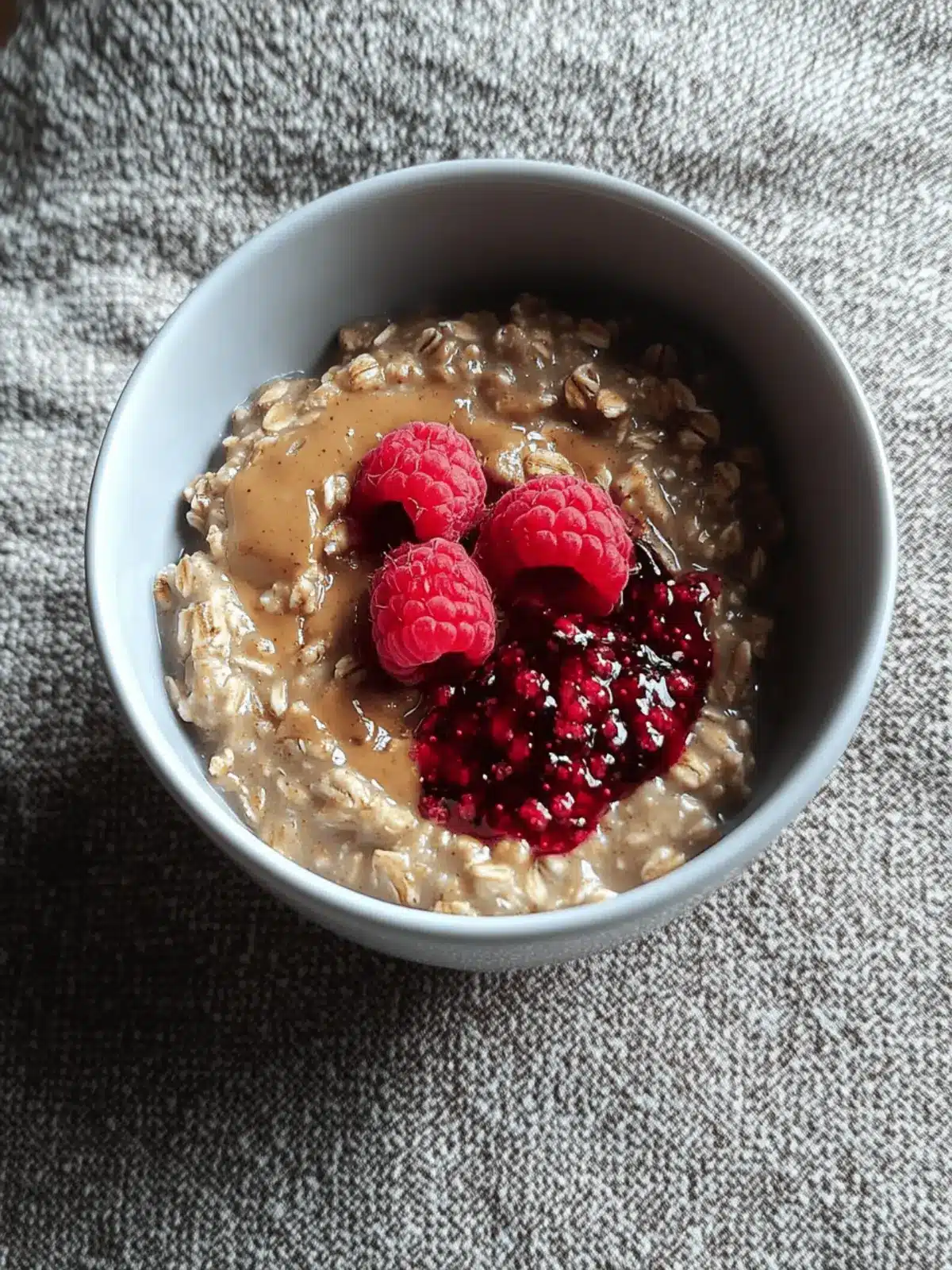 Peanut Butter & Jelly Stovetop Oatmeal