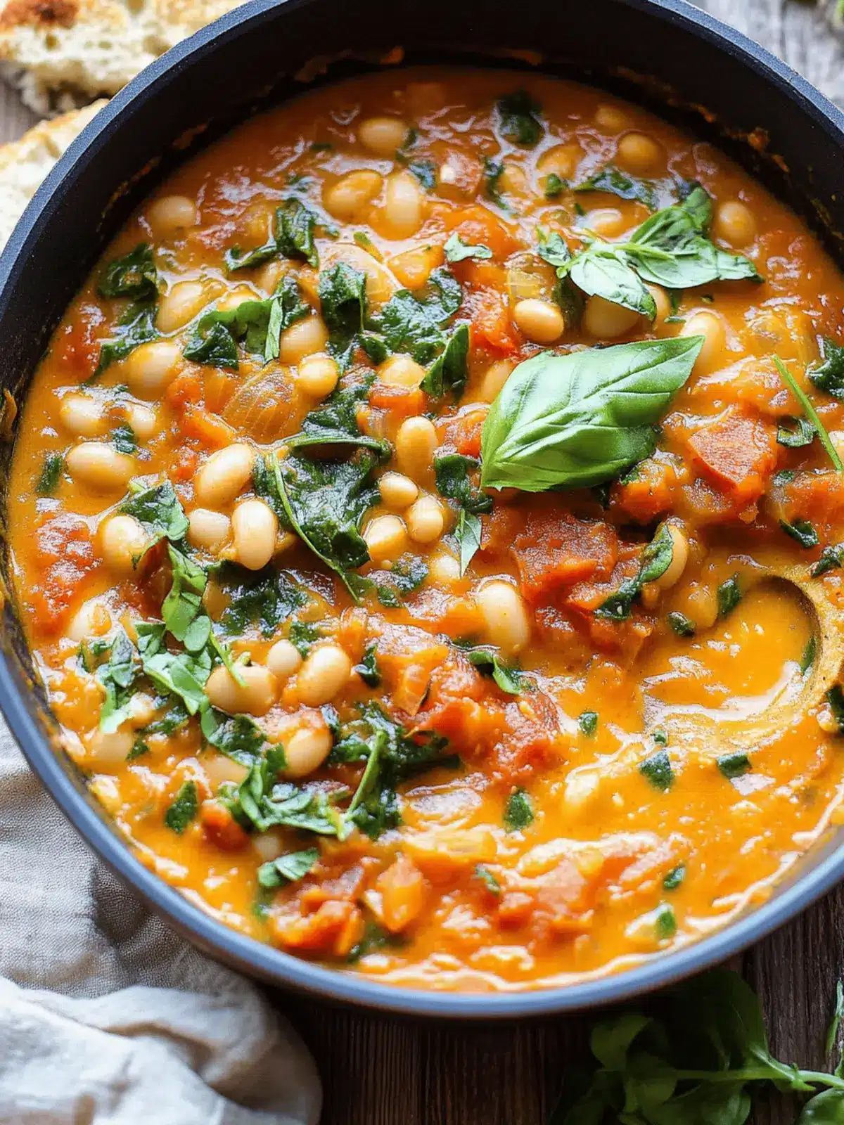 Creamy Tomato White Bean Stew