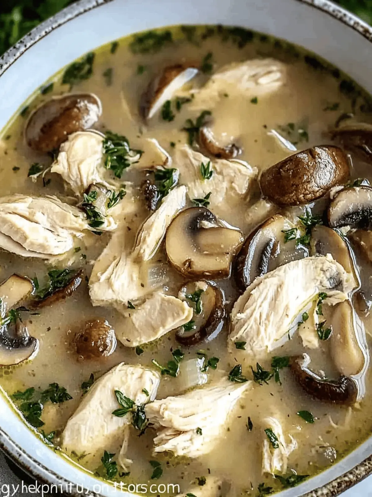 Rotisserie Chicken Mushroom Soup