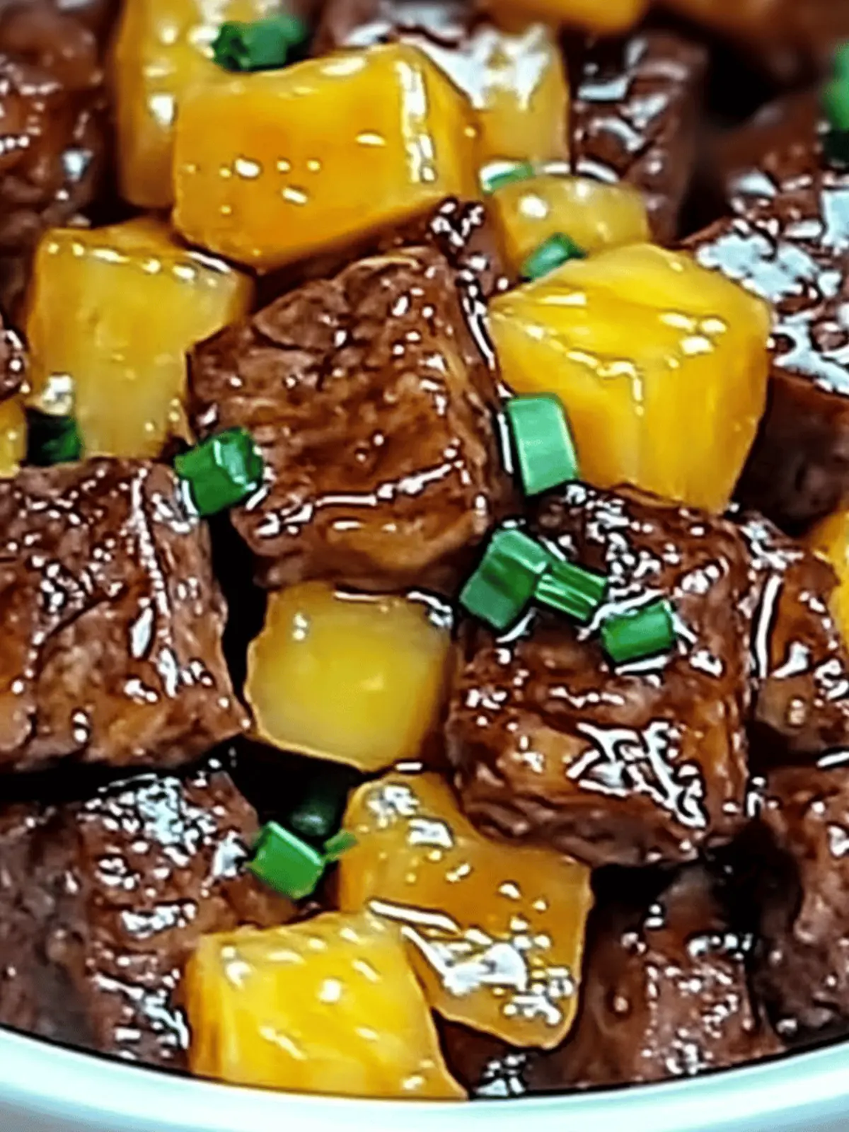 Sticky Pineapple Brown Sugar Glazed Beef for Busy Nights 3 Sticky Pineapple Brown Sugar Glazed Beef