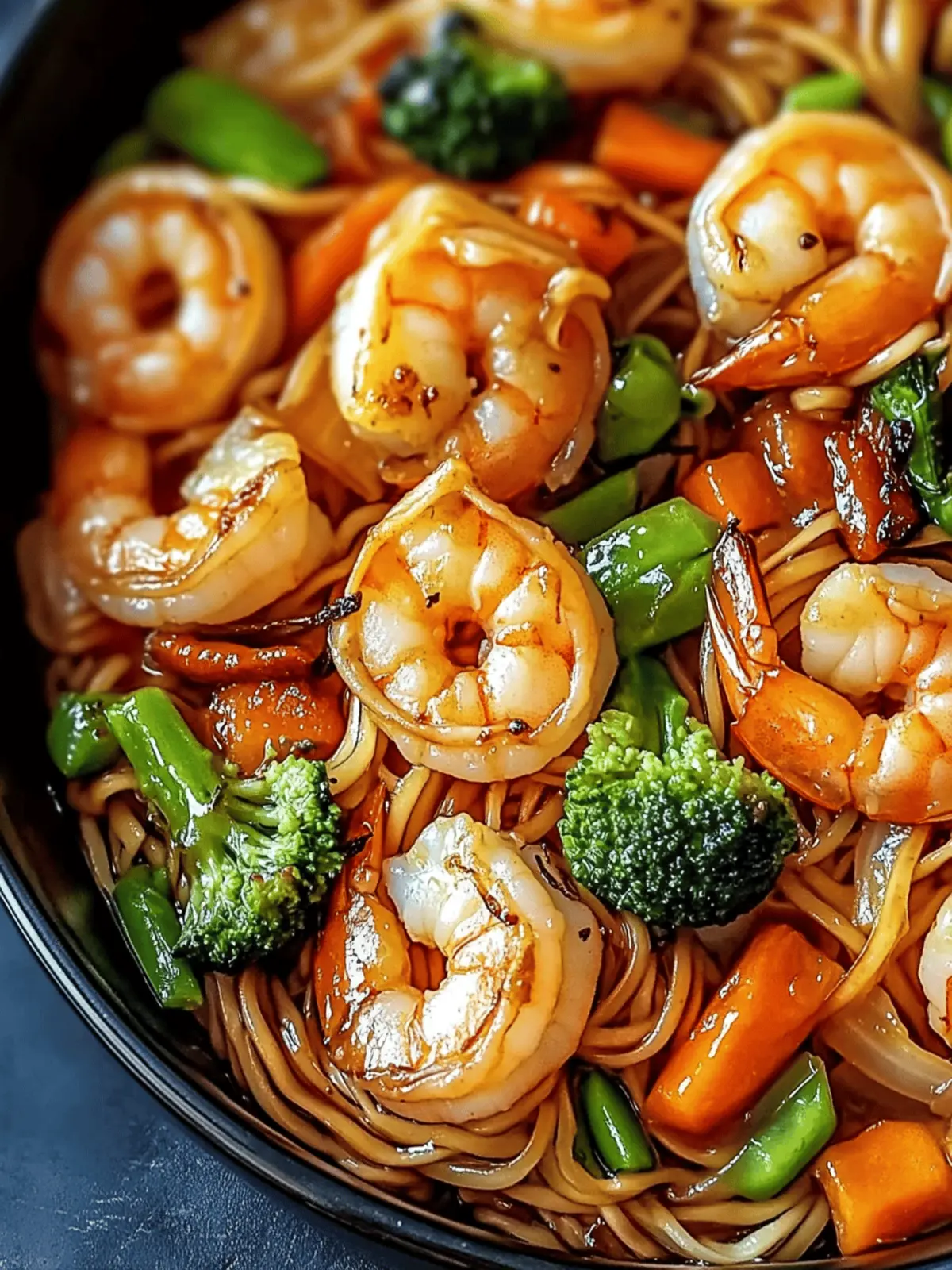 High-Protein Shrimp Stir Fry with Noodles
