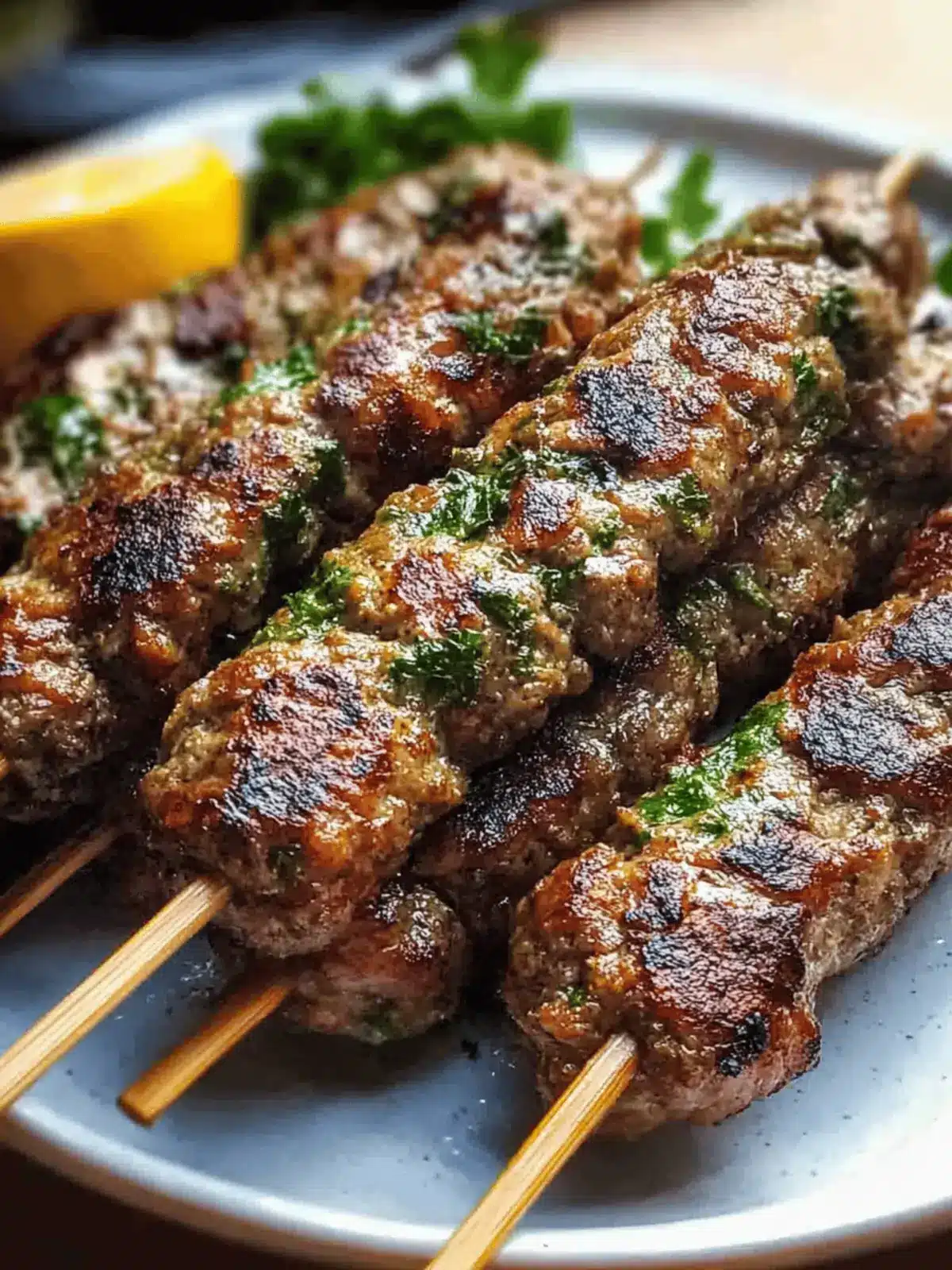 30-Minute Beef Kafta Kebabs