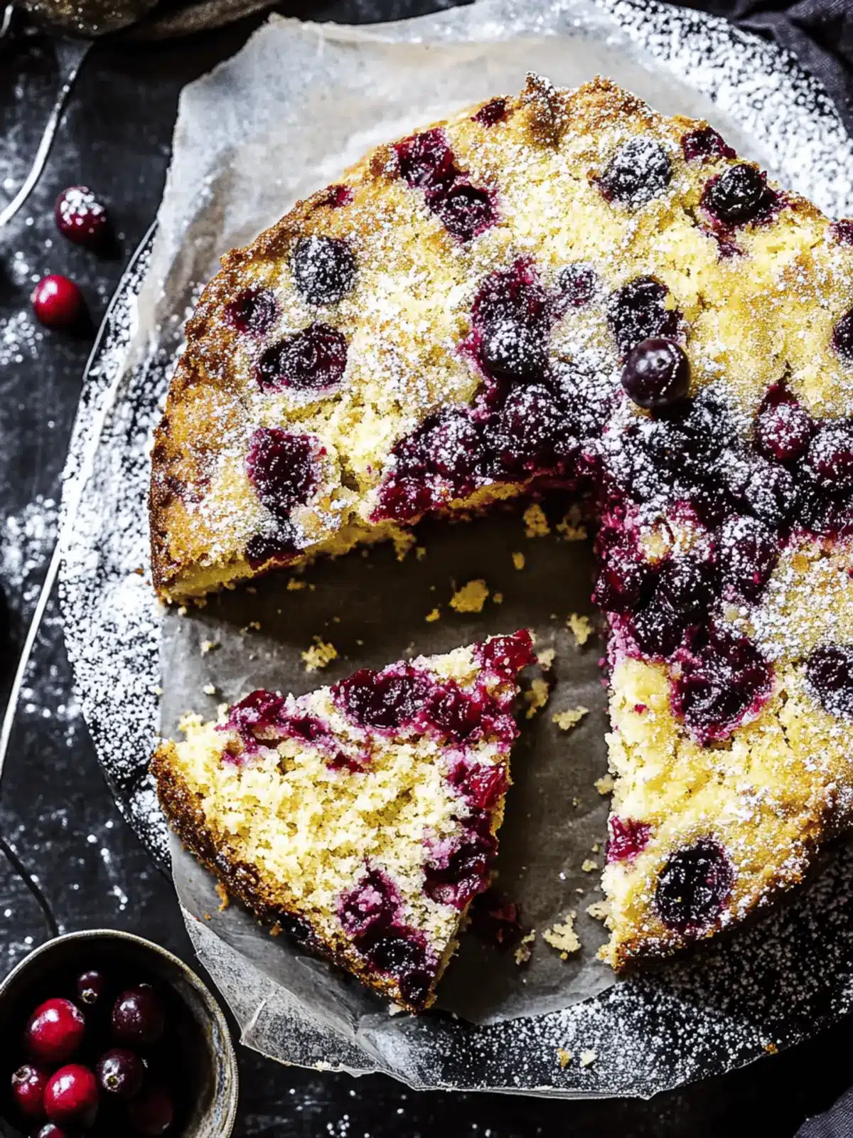 Cranberry Ricotta Cake