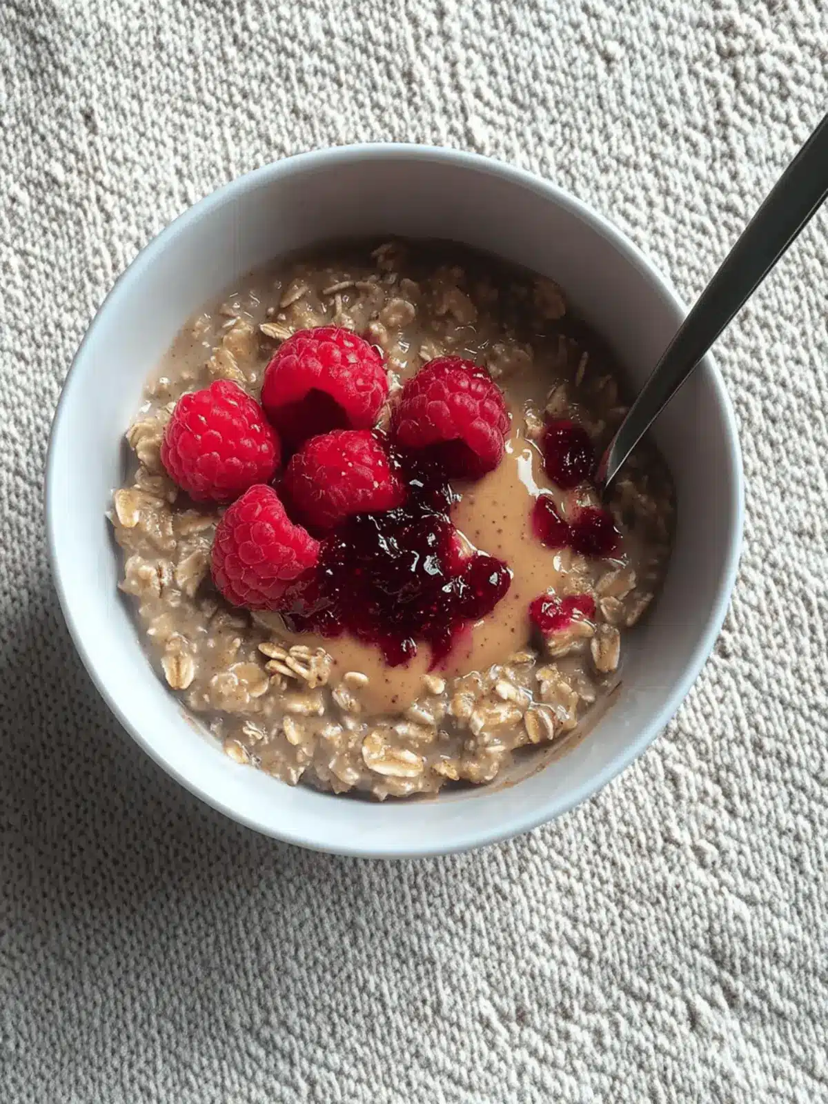 Peanut Butter & Jelly Stovetop Oatmeal