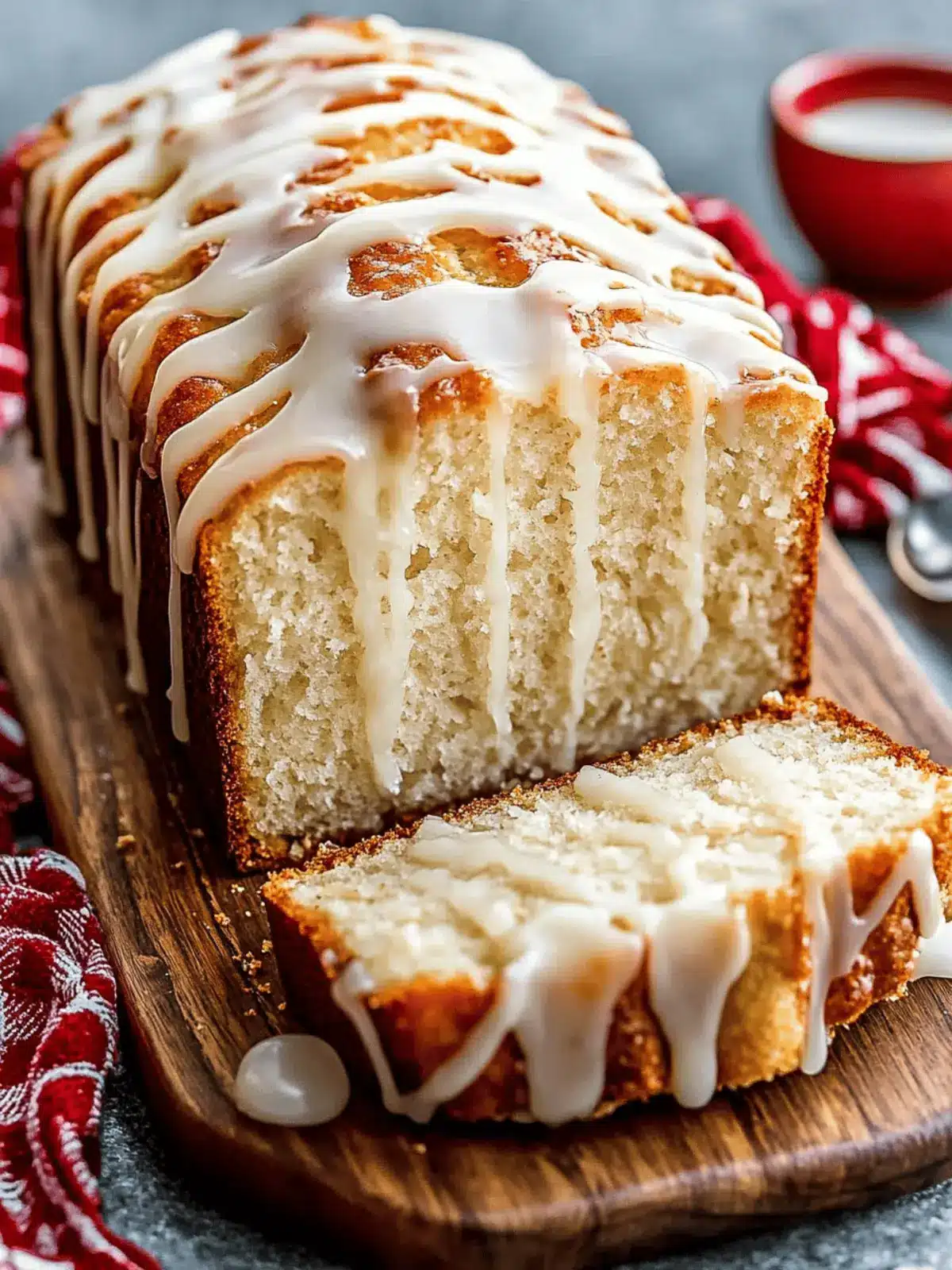Eggnog Bread With Glaze