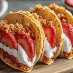 Strawberry Crunch Cheesecake Tacos
