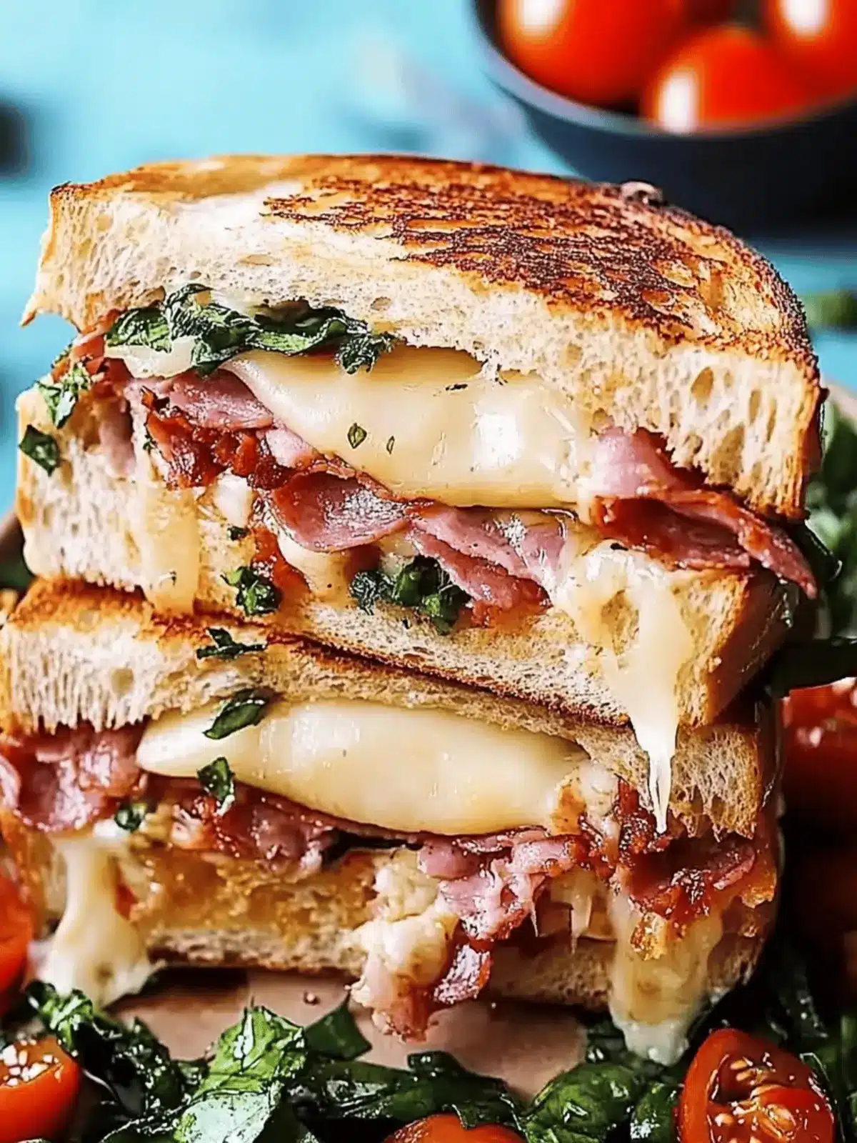 Christmas Leftovers Bread Bowl Sandwich Muffuletta