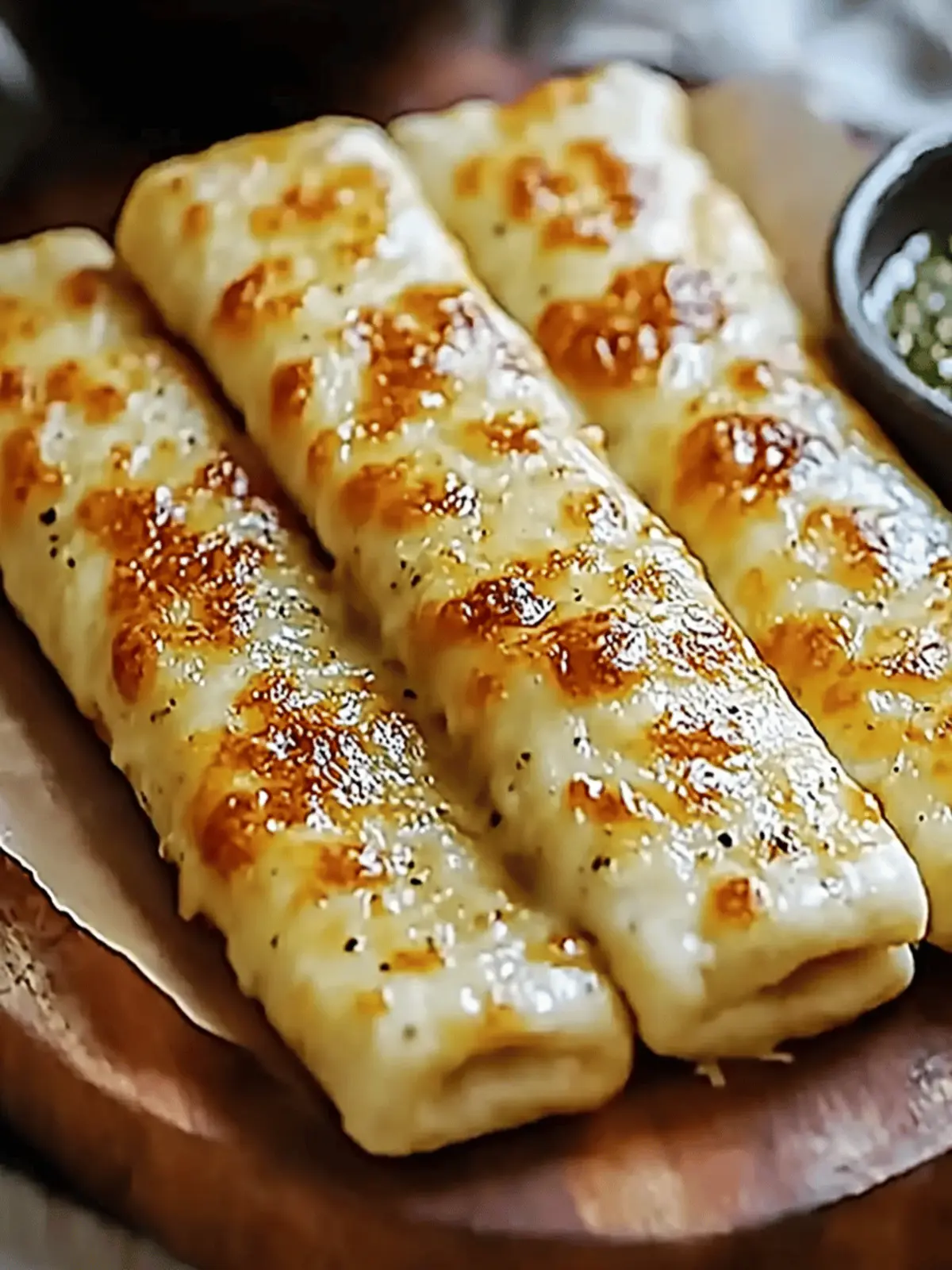 Golden Sourdough Cheesy Breadsticks