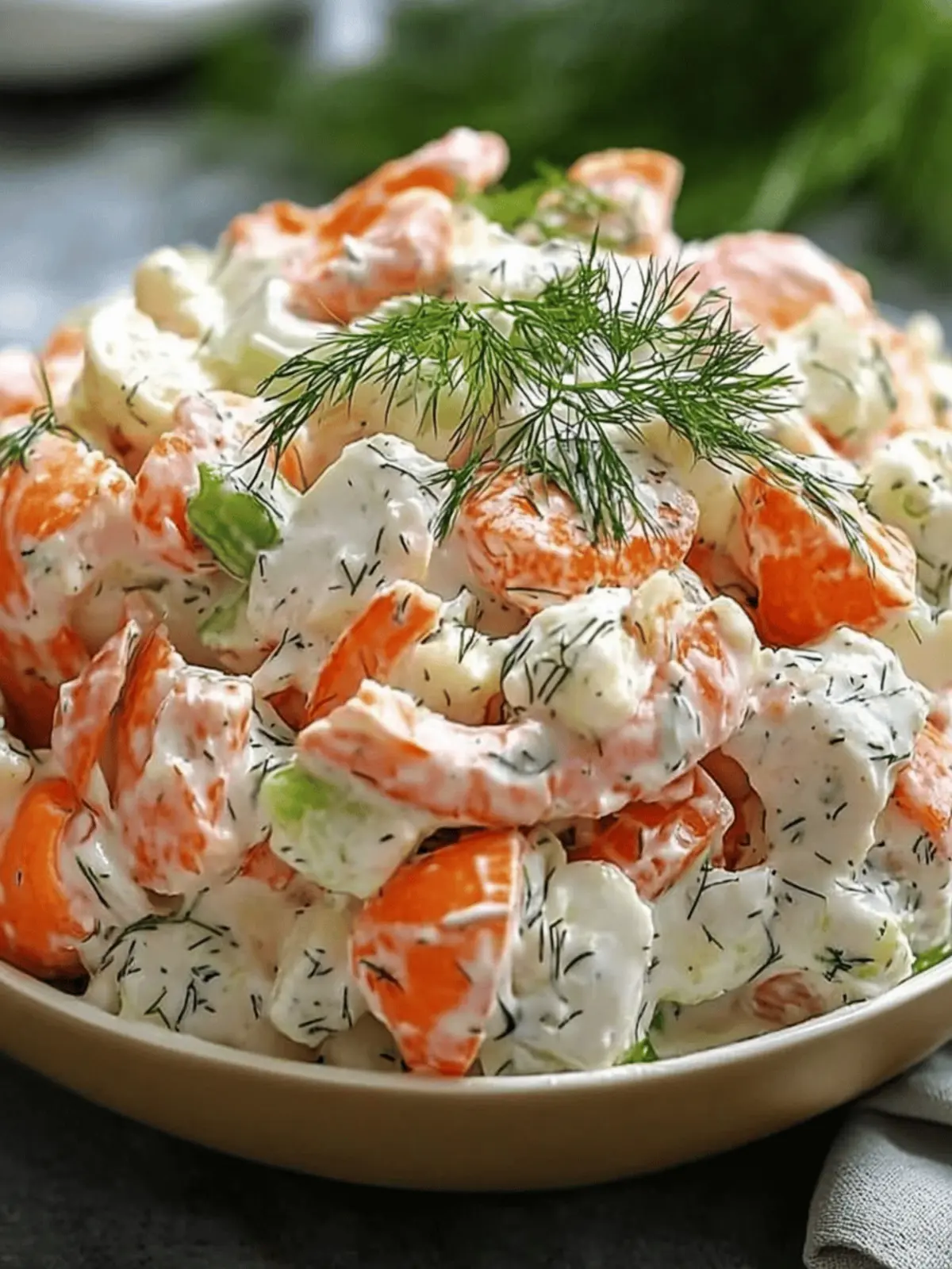 Crab Seafood Salad Fresh Dill