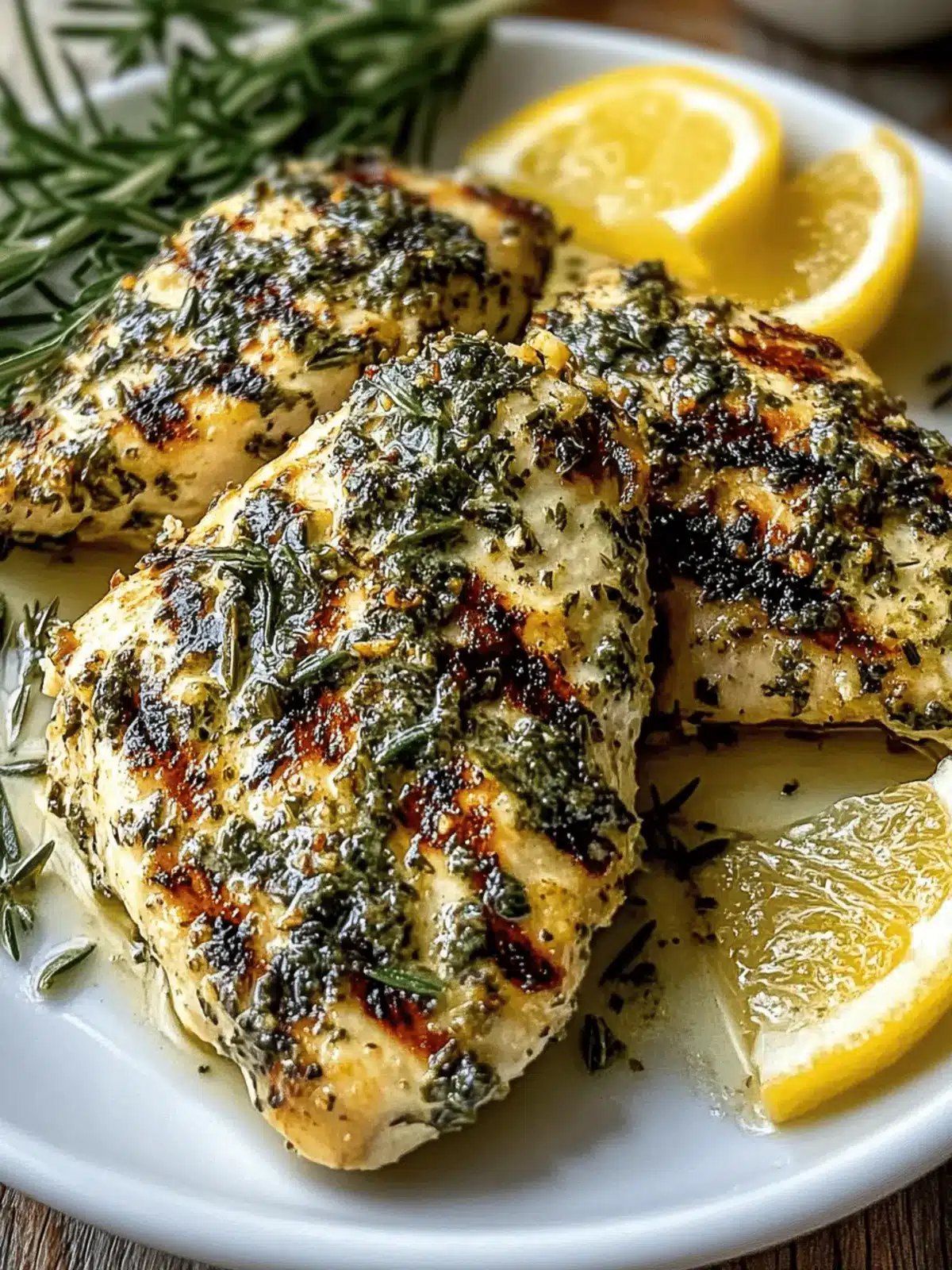 Mediterranean Herb Crusted Grilled Chicken