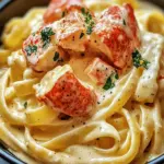 Lobster Pasta in Creamy Alfredo Sauce