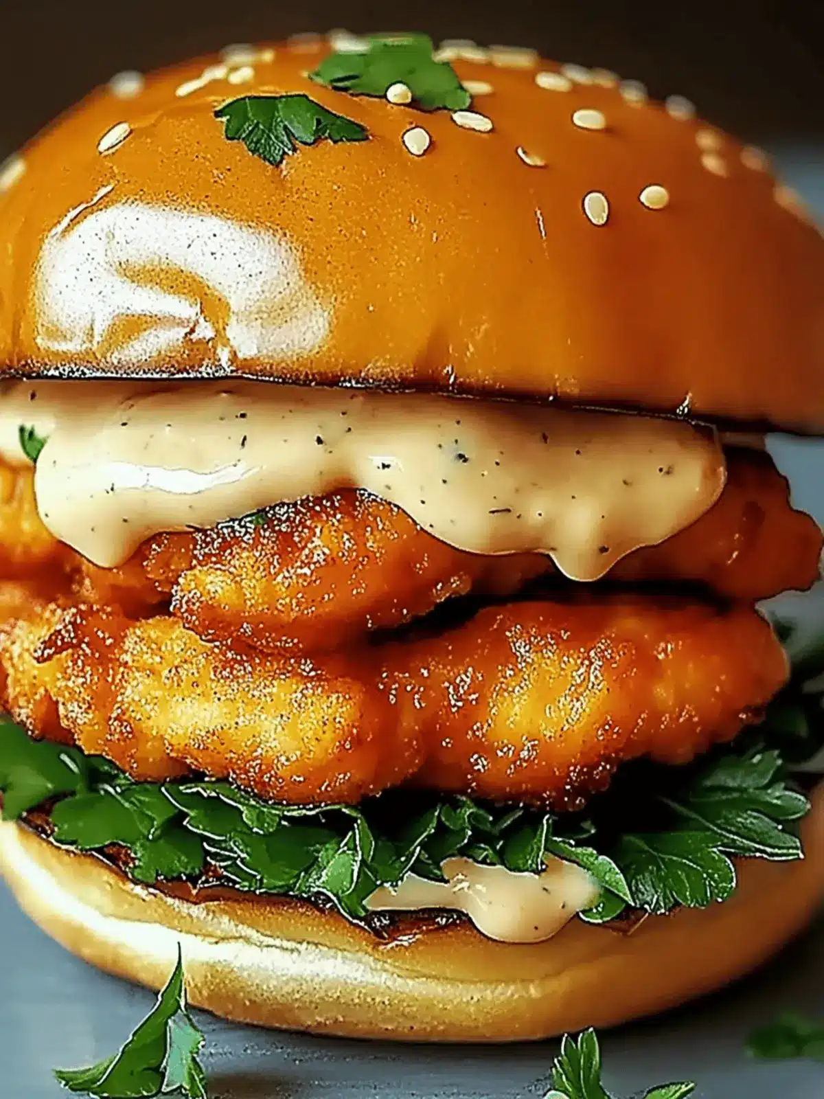 Mouthwatering Spicy Chicken Sandwich with Creamy Homemade Sauce 4 Spicy Chicken Sandwich with Creamy Homemade Sauce