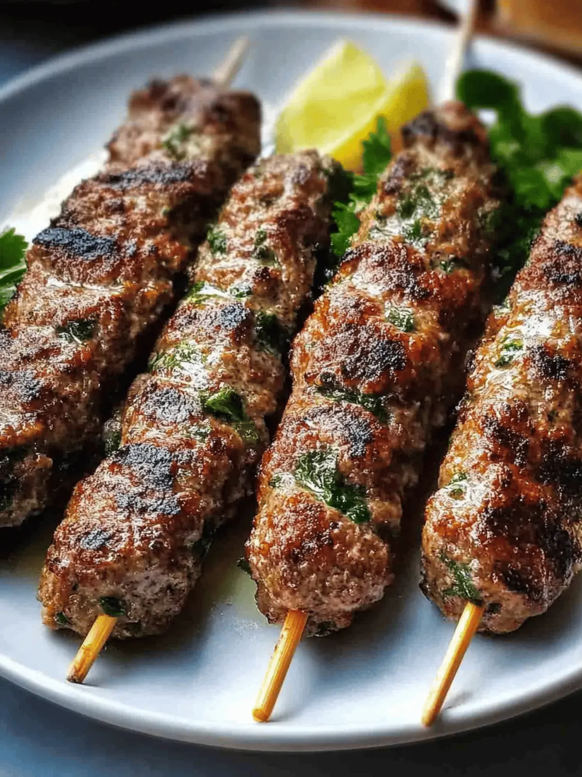 30-Minute Beef Kafta Kebabs