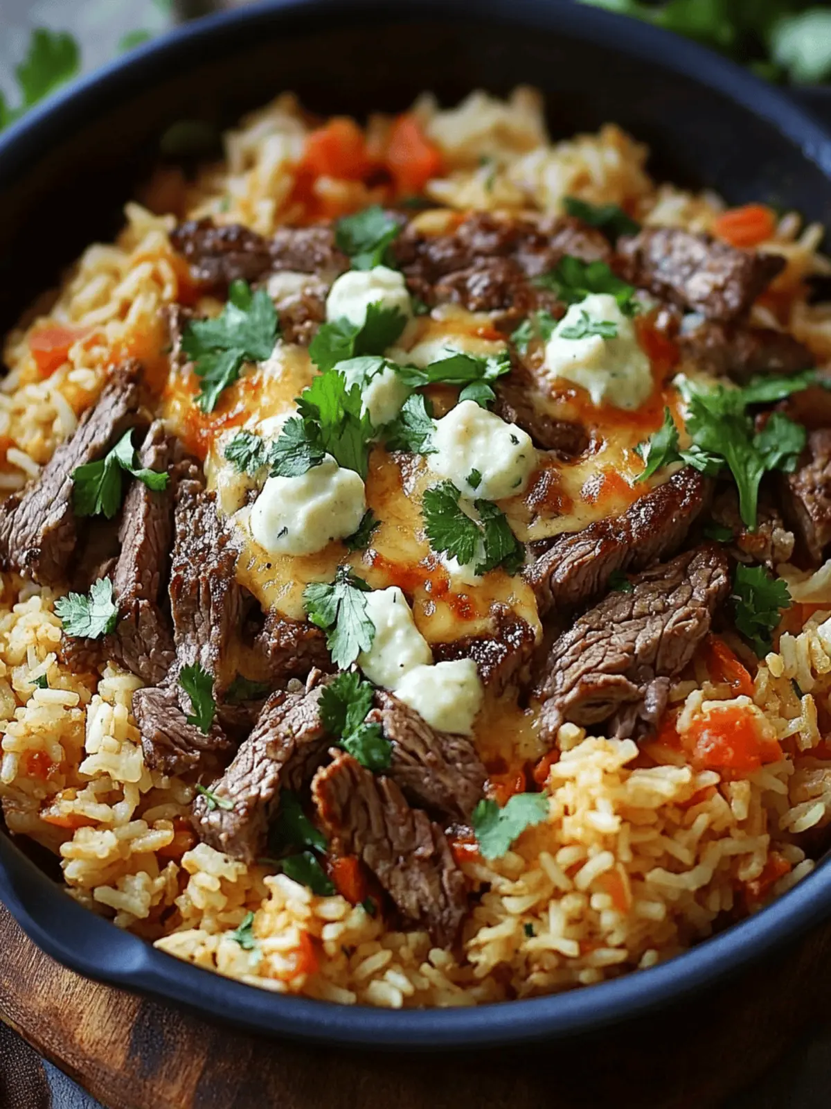 Steak & Queso Rice