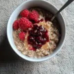 Peanut Butter & Jelly Stovetop Oatmeal