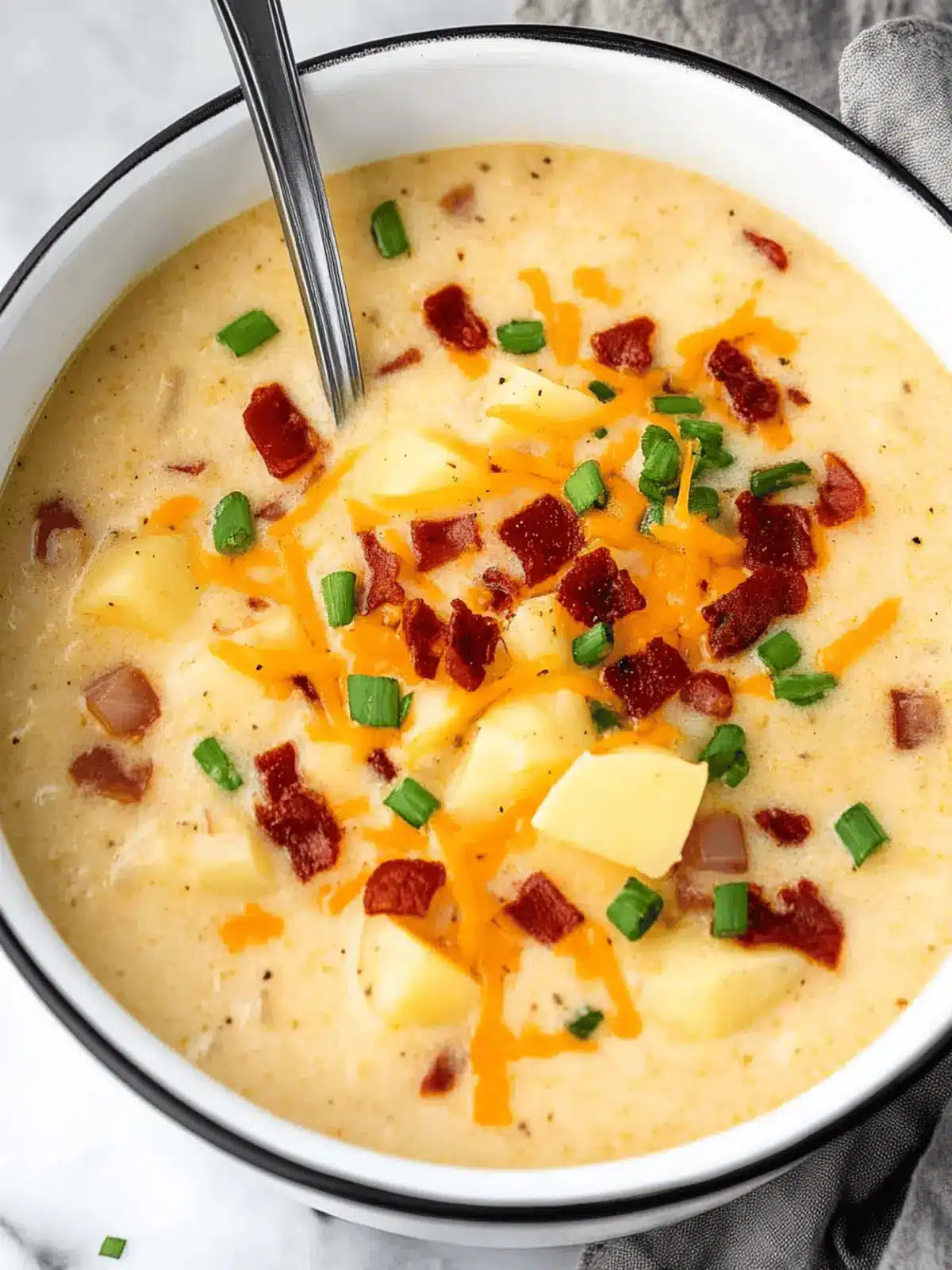 Crockpot Loaded Potato Soup