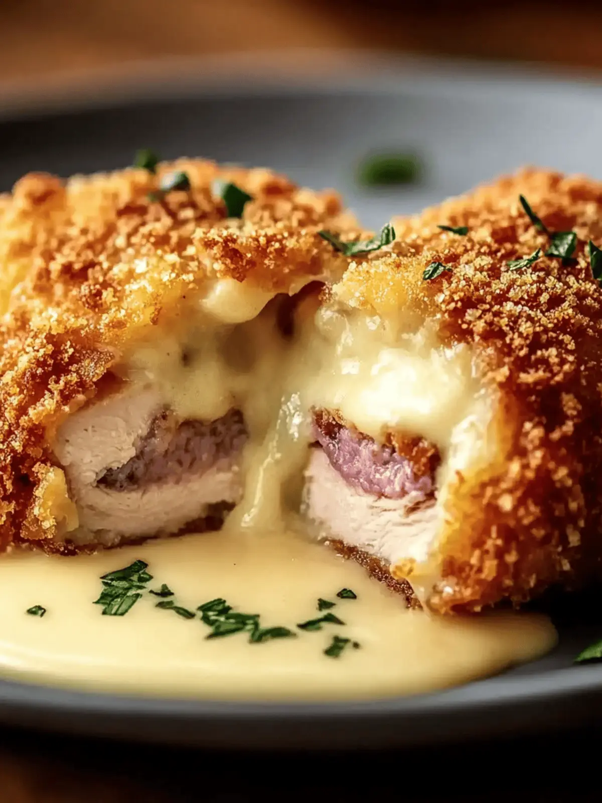 Crispy, Creamy Chicken Cordon Bleu