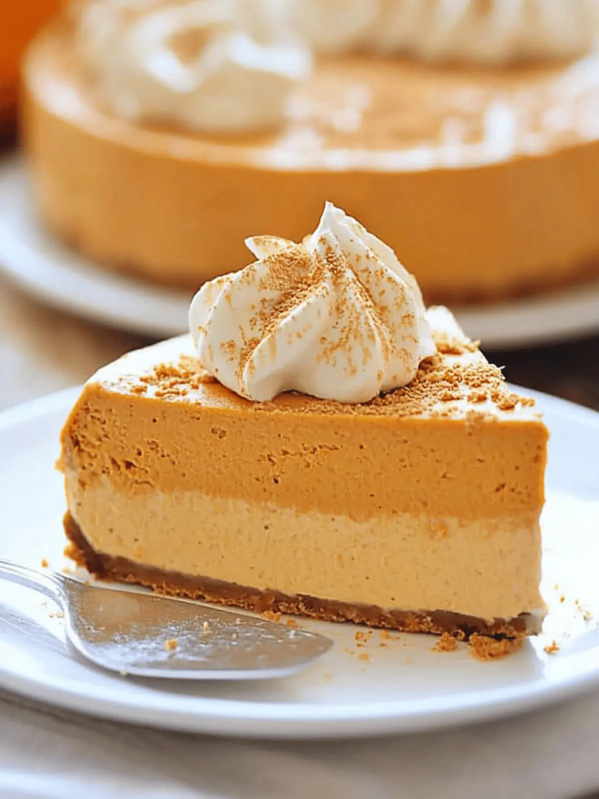 No-Bake Pumpkin Cheesecake