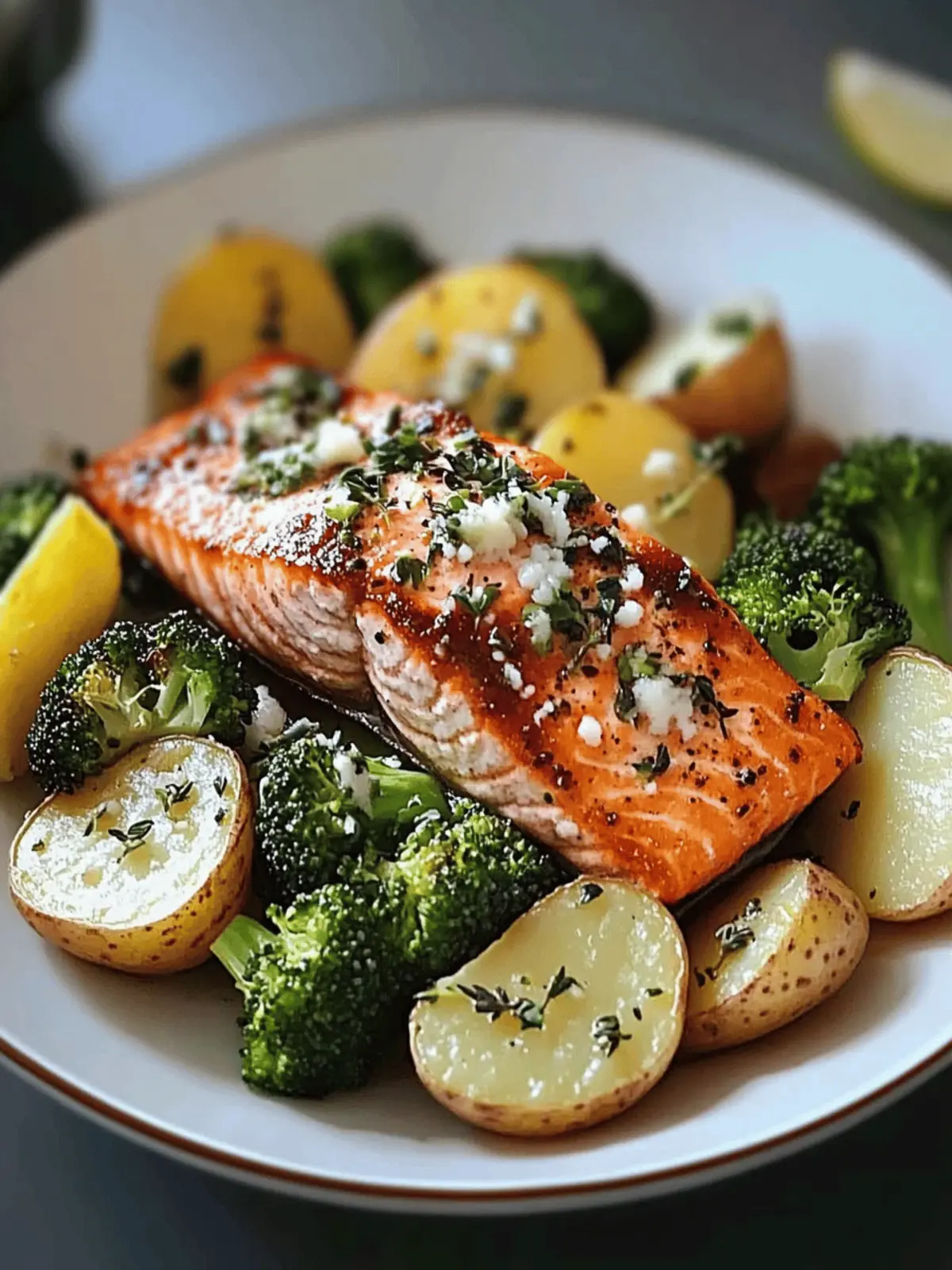 Salmon Broccoli Potatoes