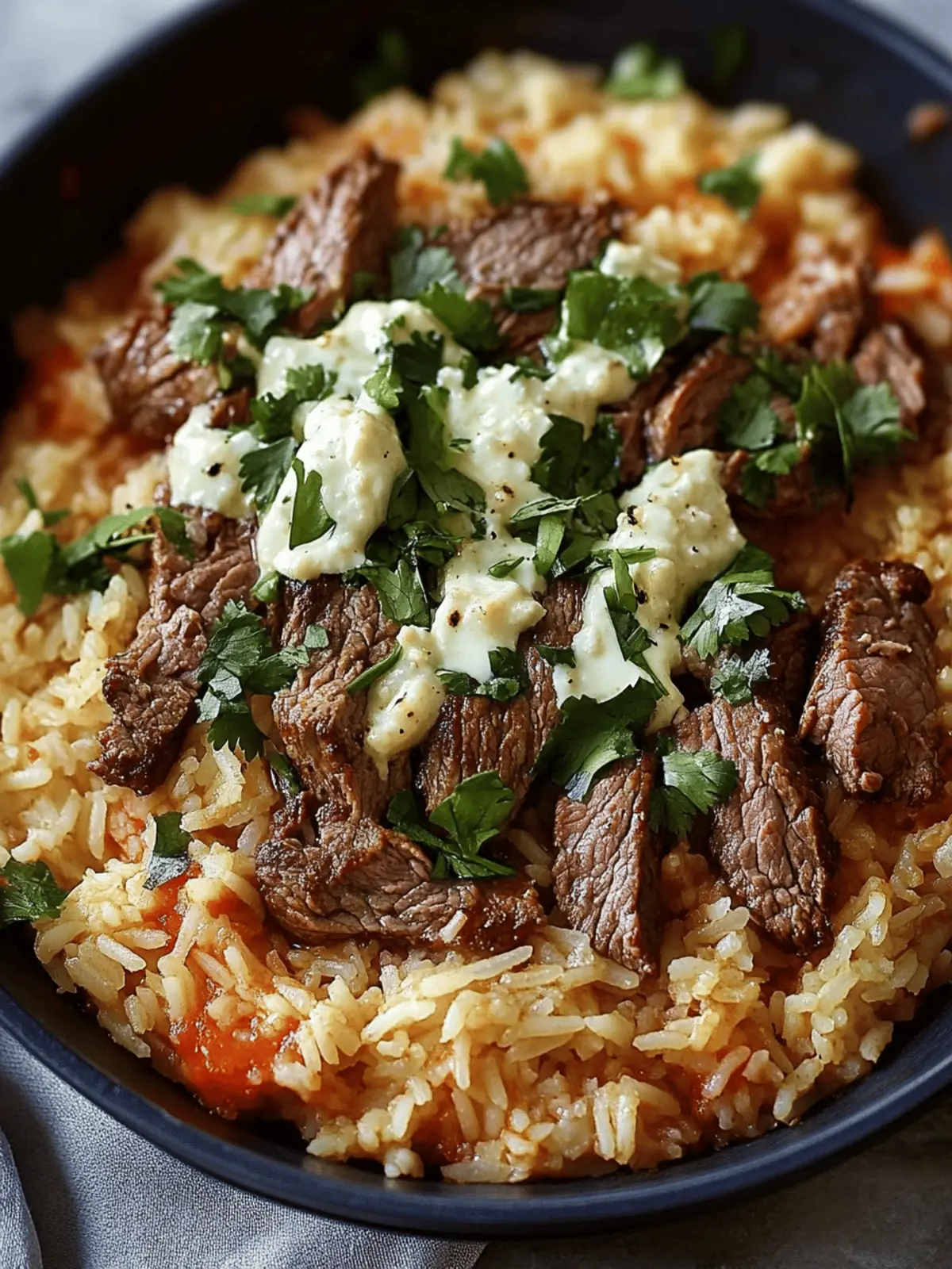 Steak & Queso Rice
