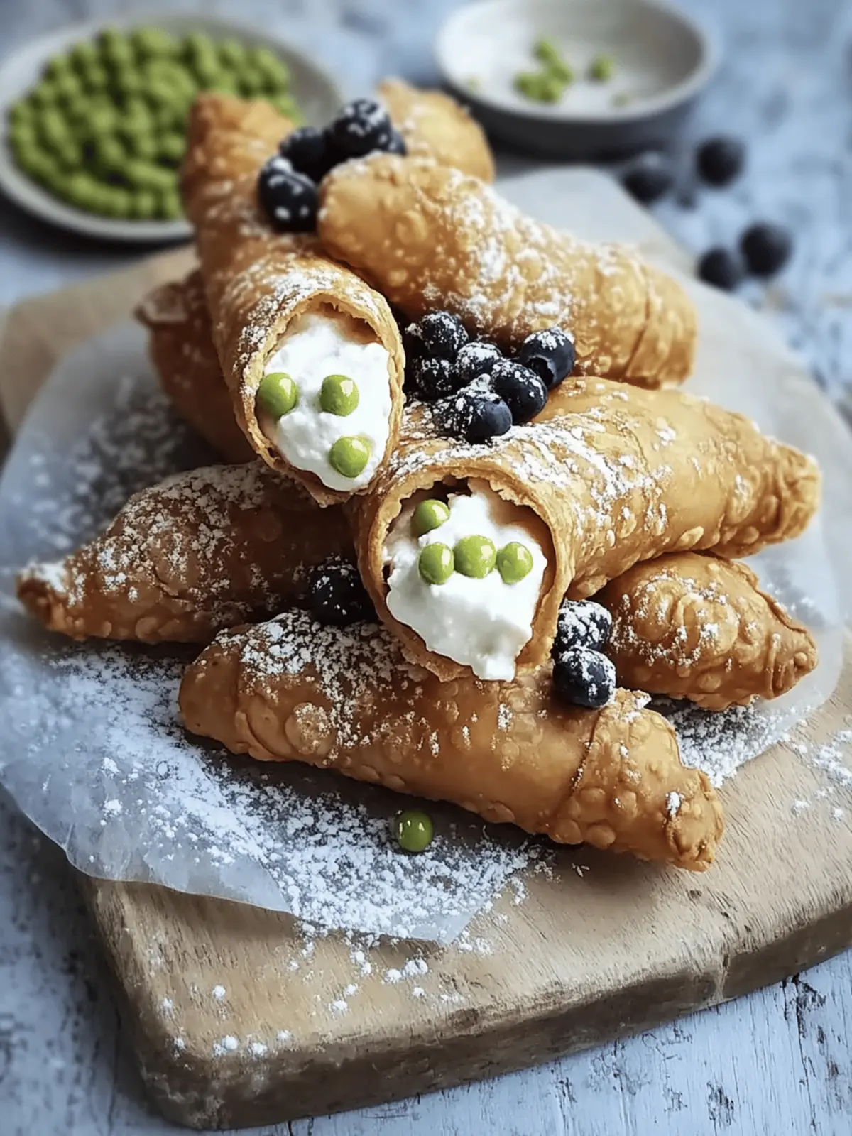 Sicilian Cannoli with Ricotta Filling