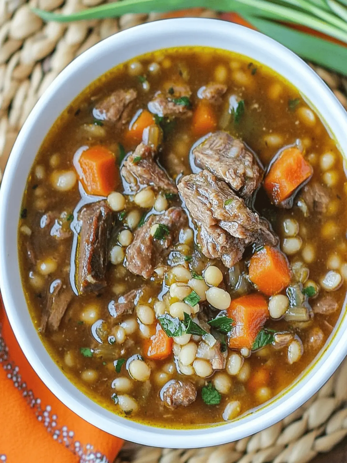 Cozy Up with Crockpot Beef Barley Soup in No Time 2 Crockpot Beef Barley Soup