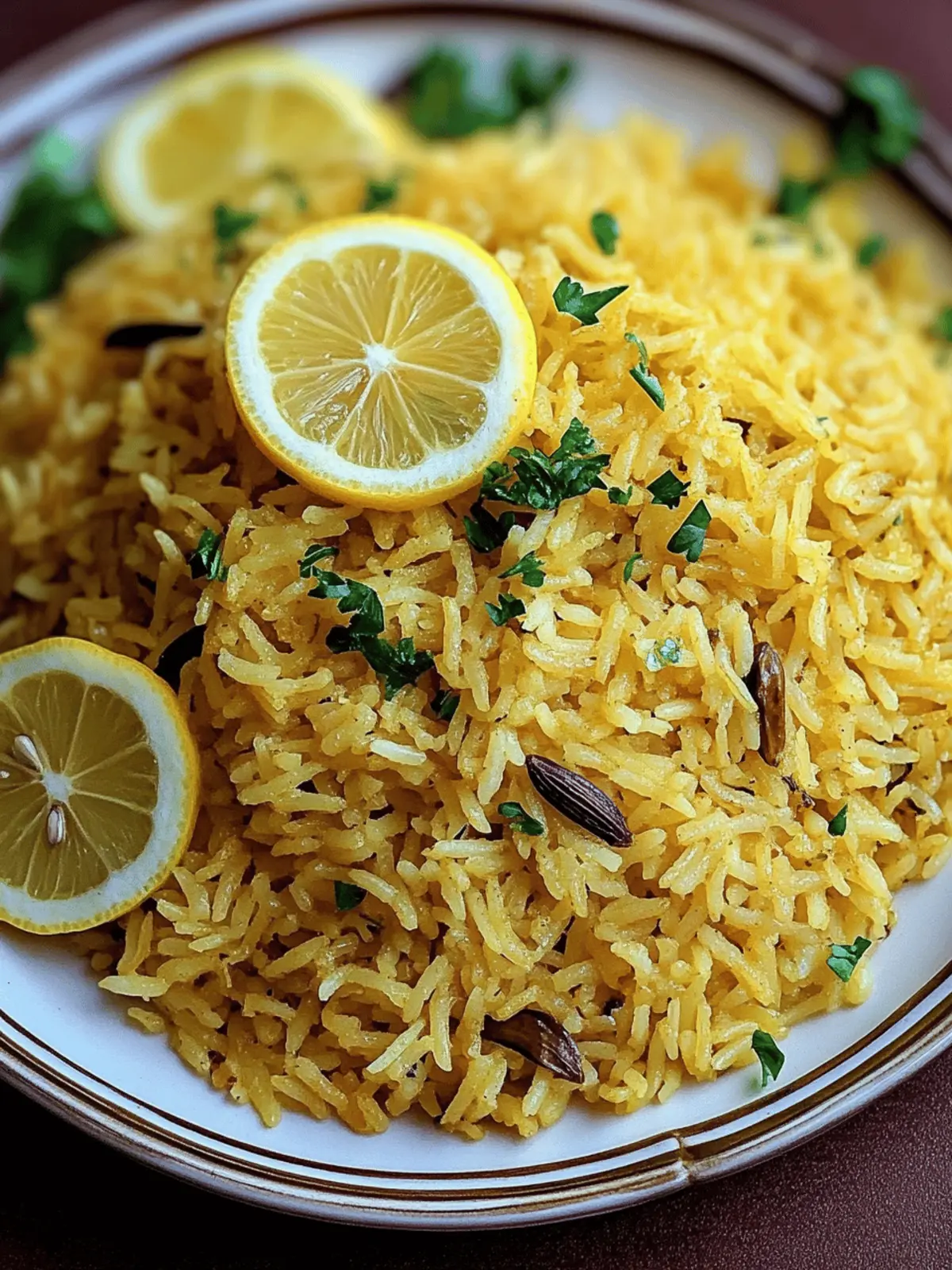 Fragrant Spiced Mediterranean Lemon Rice
