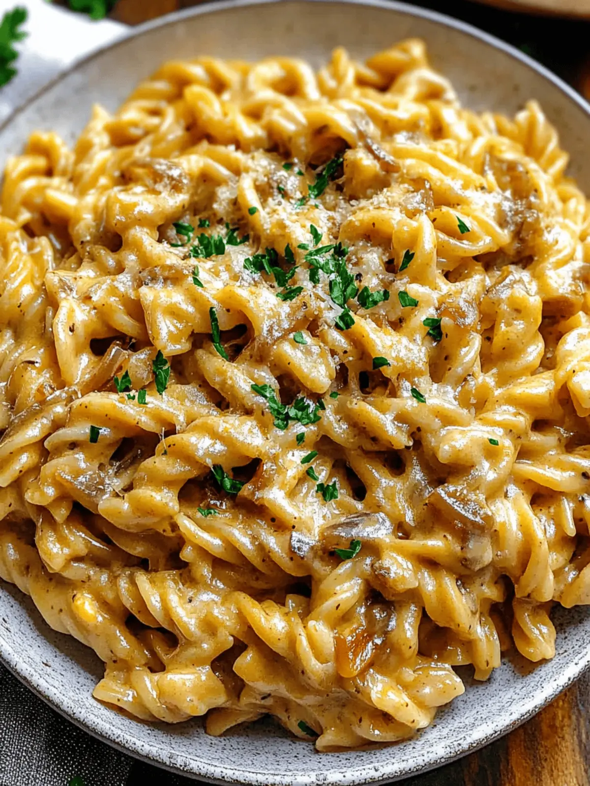 French Onion Pasta
