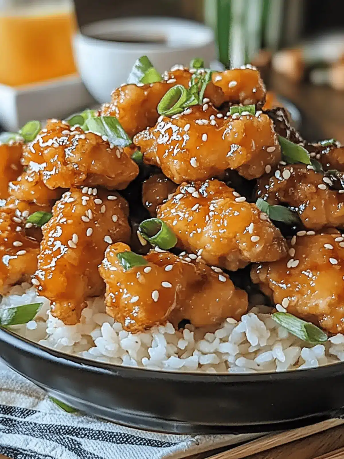 Crunchy Air Fryer Sesame Chicken