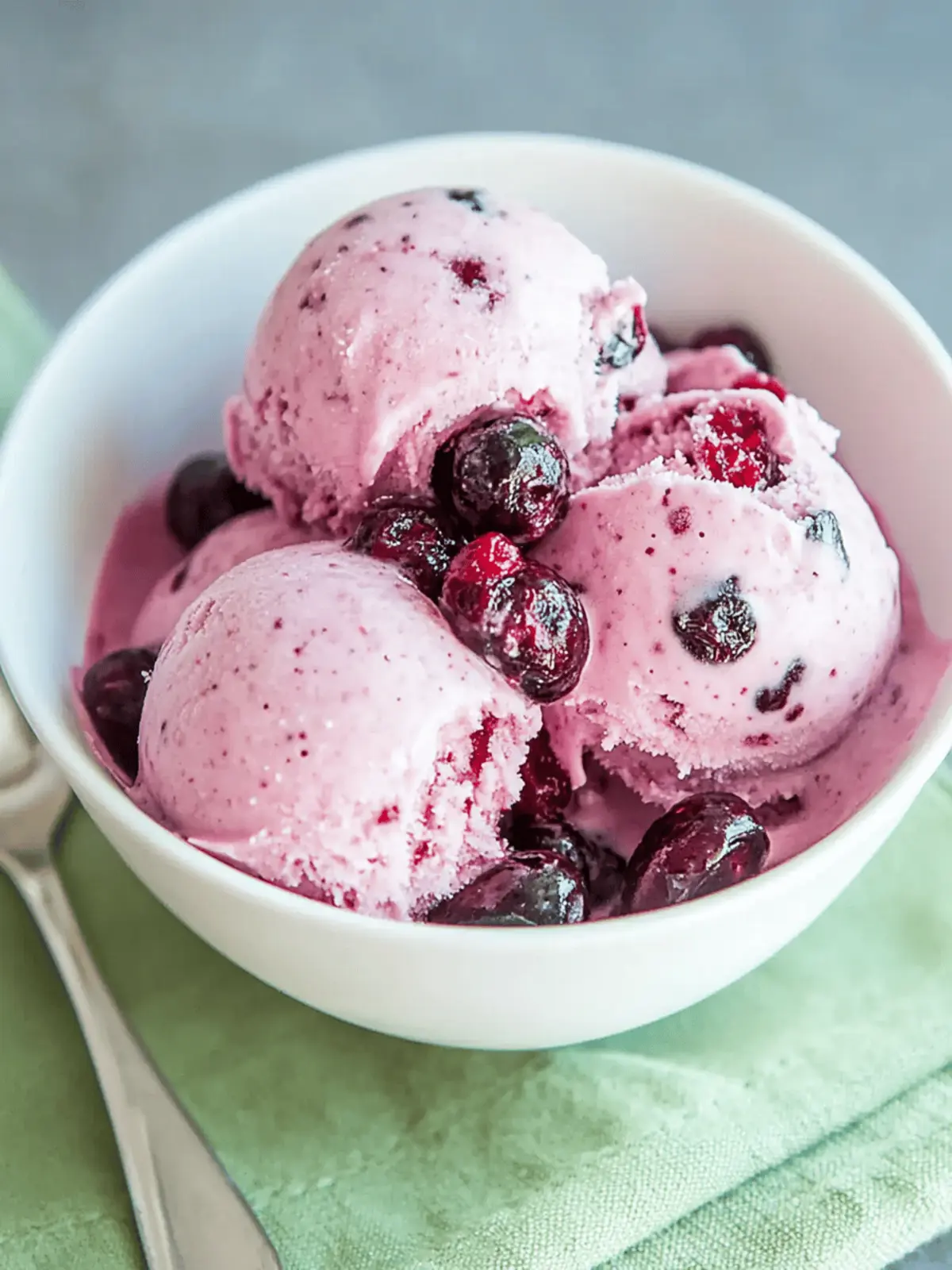Cranberry Ice Cream