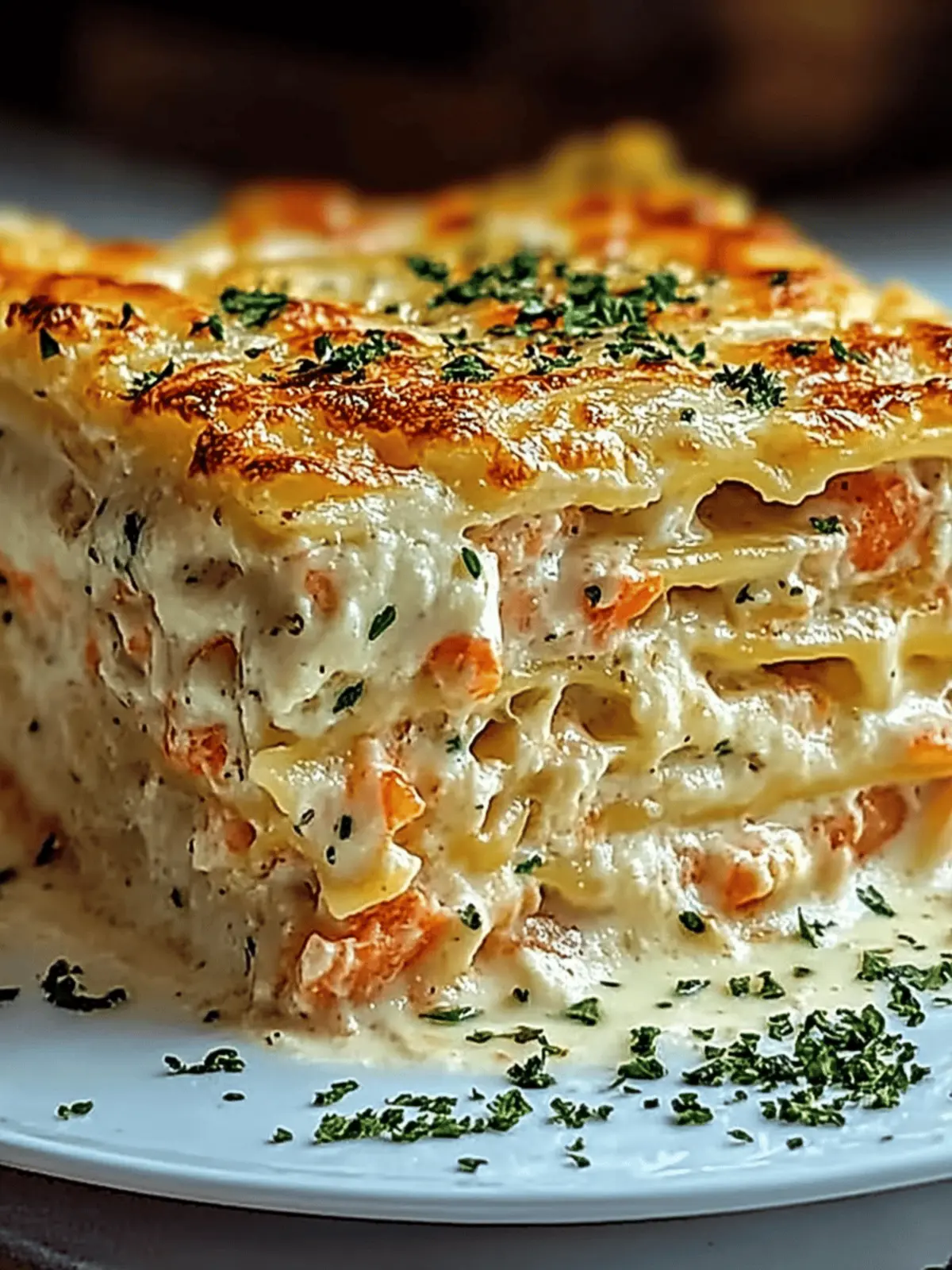 Seafood Lasagna with Shrimp and Crab