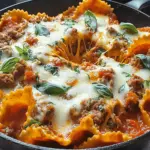 Pizza Lasagna Skillet Bake