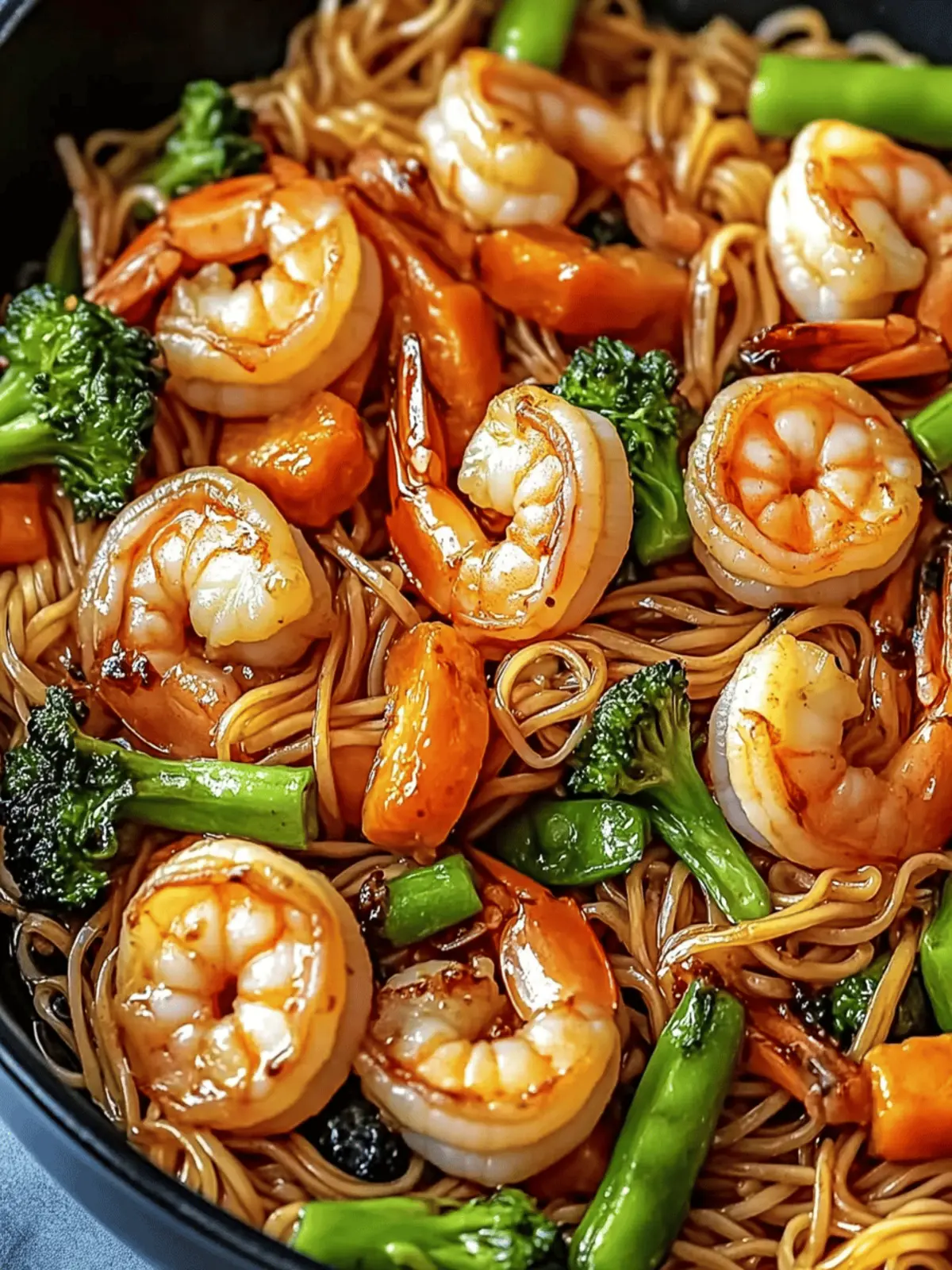 High-Protein Shrimp Stir Fry with Noodles