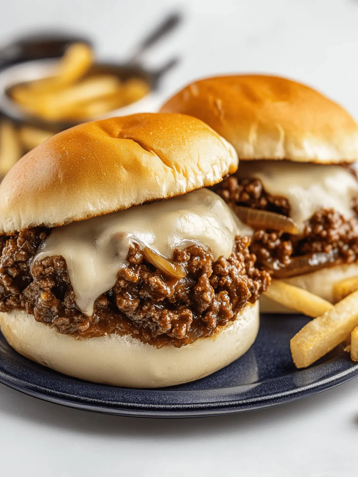 French Onion Beef Sloppy Joes