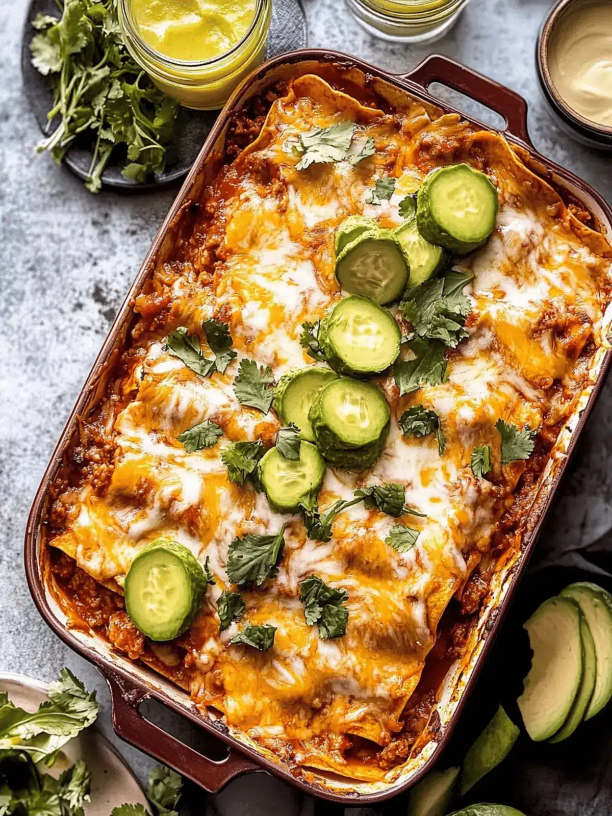 Beef Enchilada Casserole