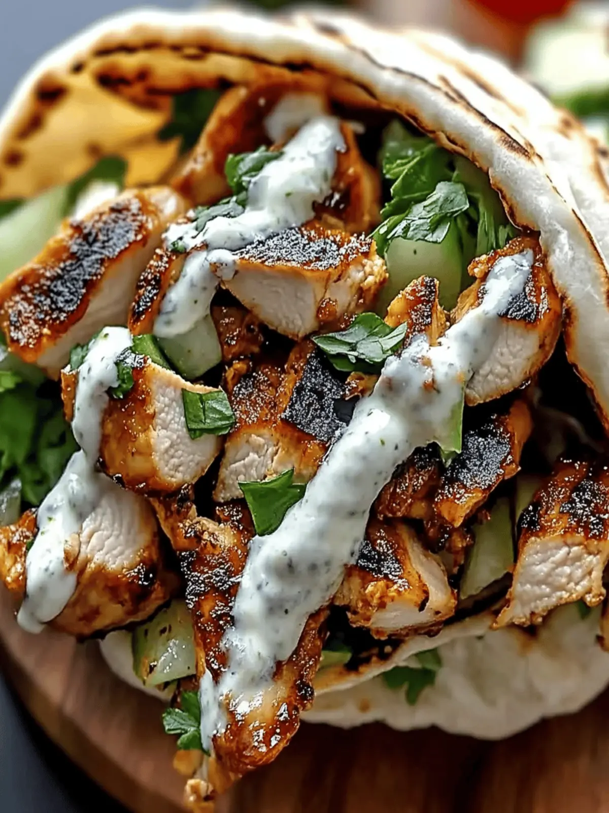 Juicy Chicken Shawarma with Garlic Sauce