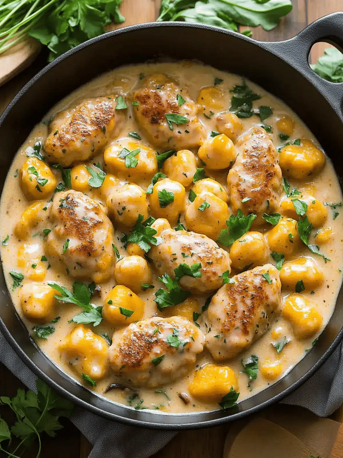 Creamy Butternut Squash Gnocchi with Sausage Recipe