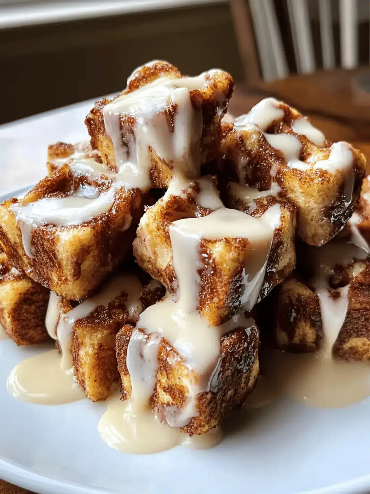 Cinnamon Roll French Toast bites
