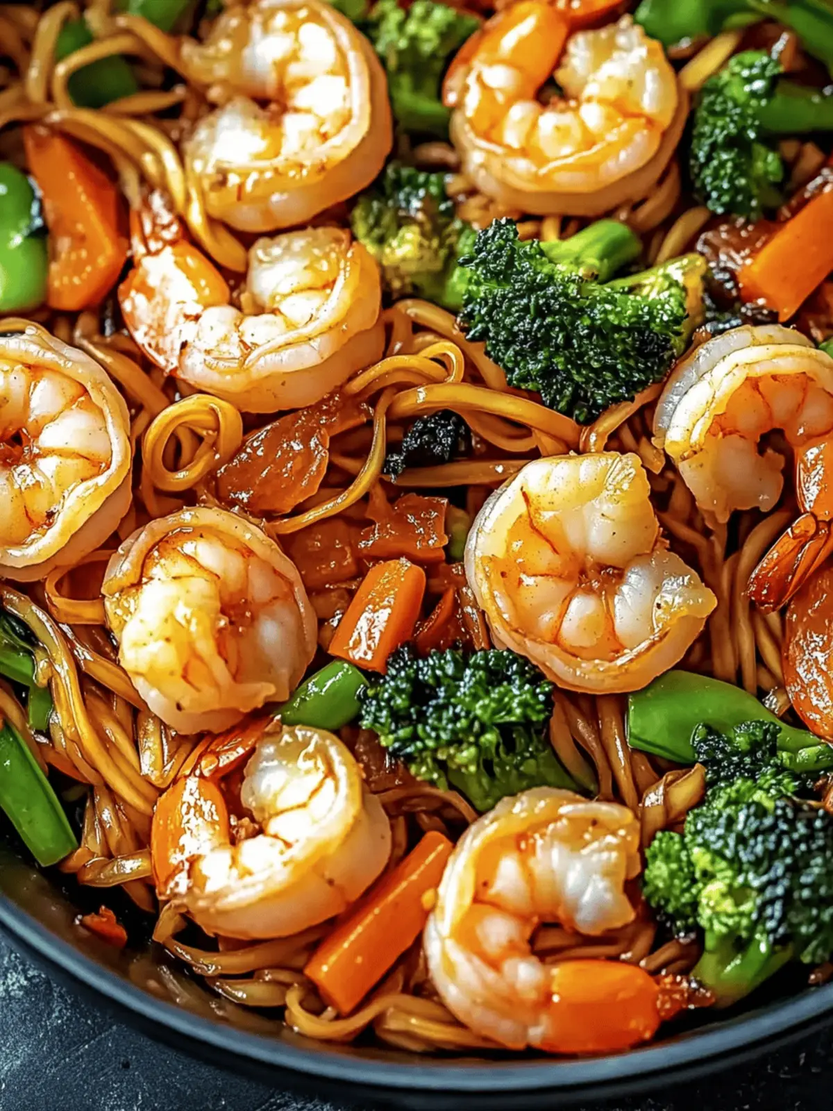 High-Protein Shrimp Stir Fry with Noodles