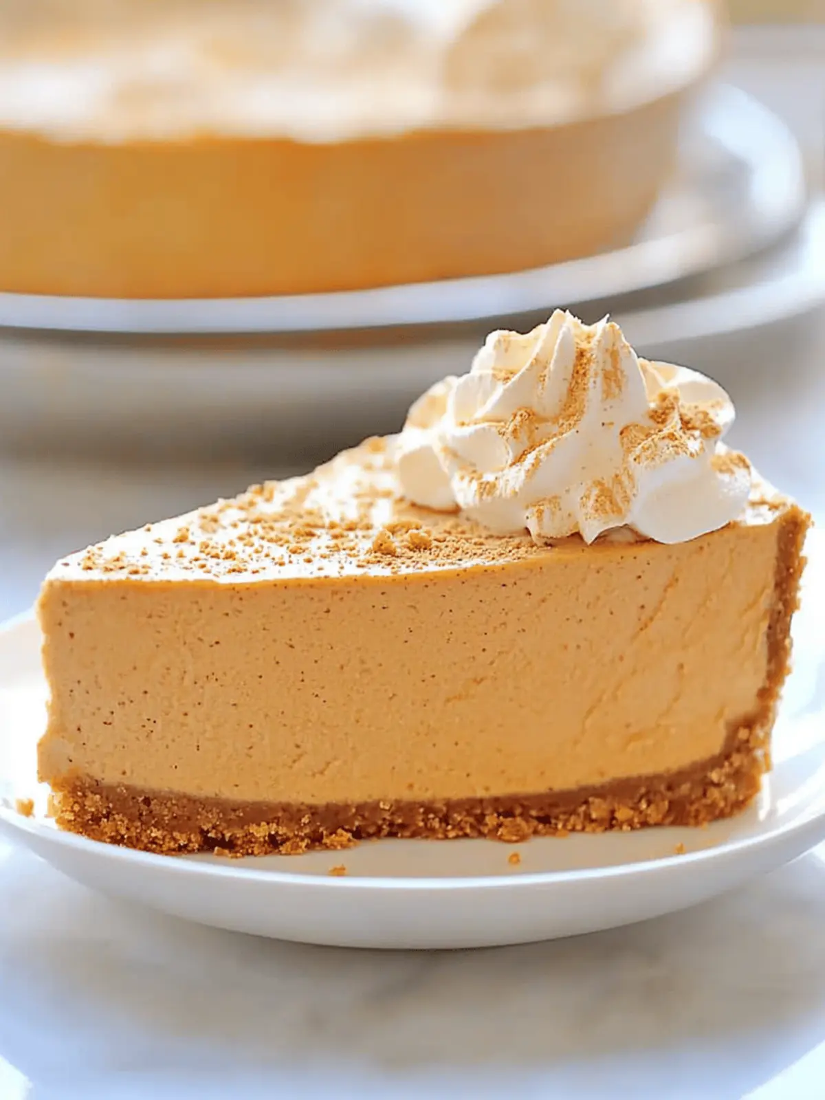 No-Bake Pumpkin Cheesecake