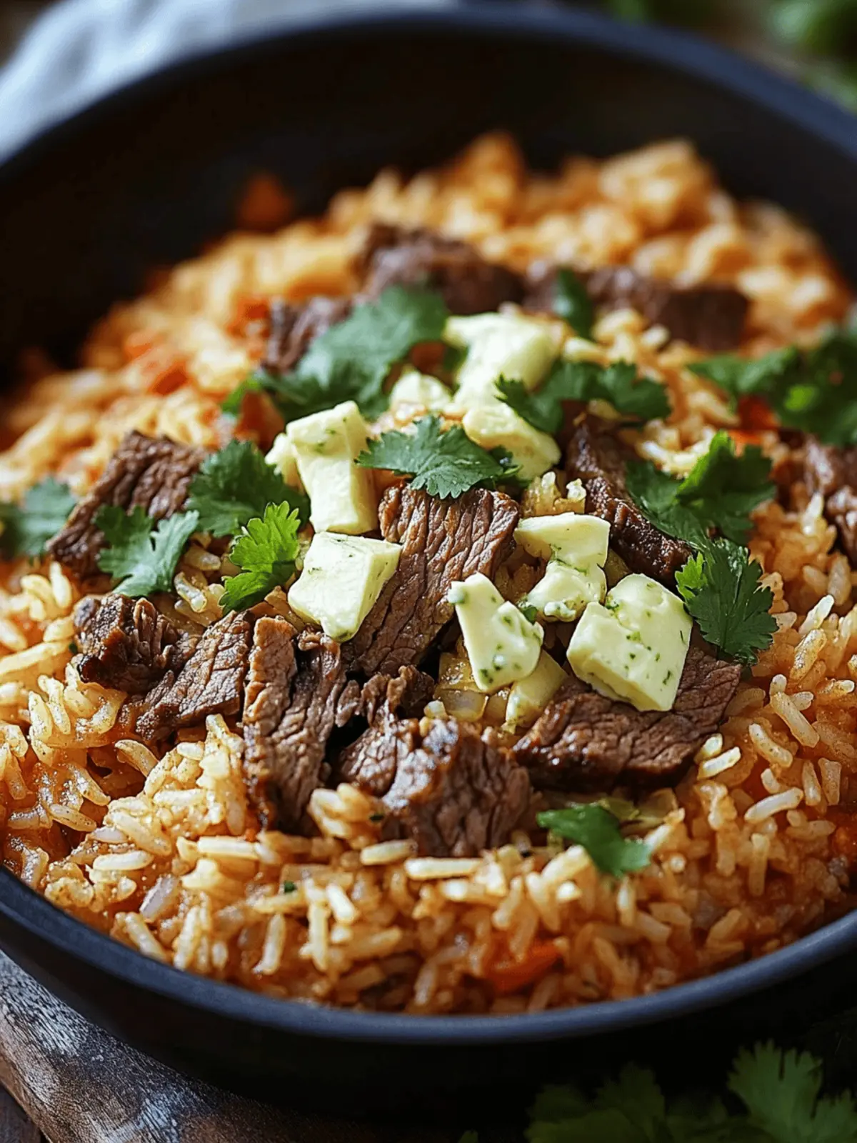 Steak & Queso Rice