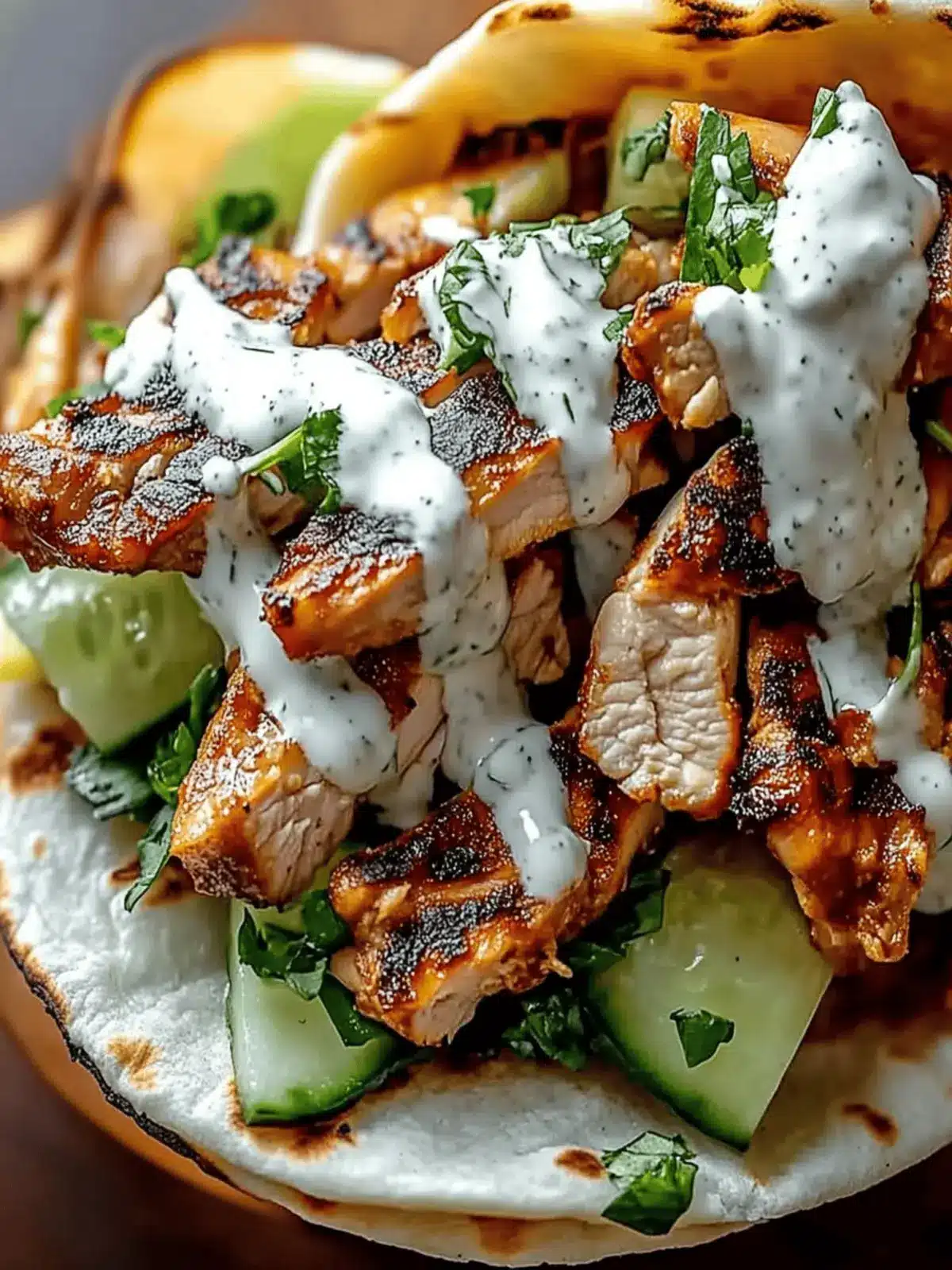 Juicy Chicken Shawarma with Garlic Sauce